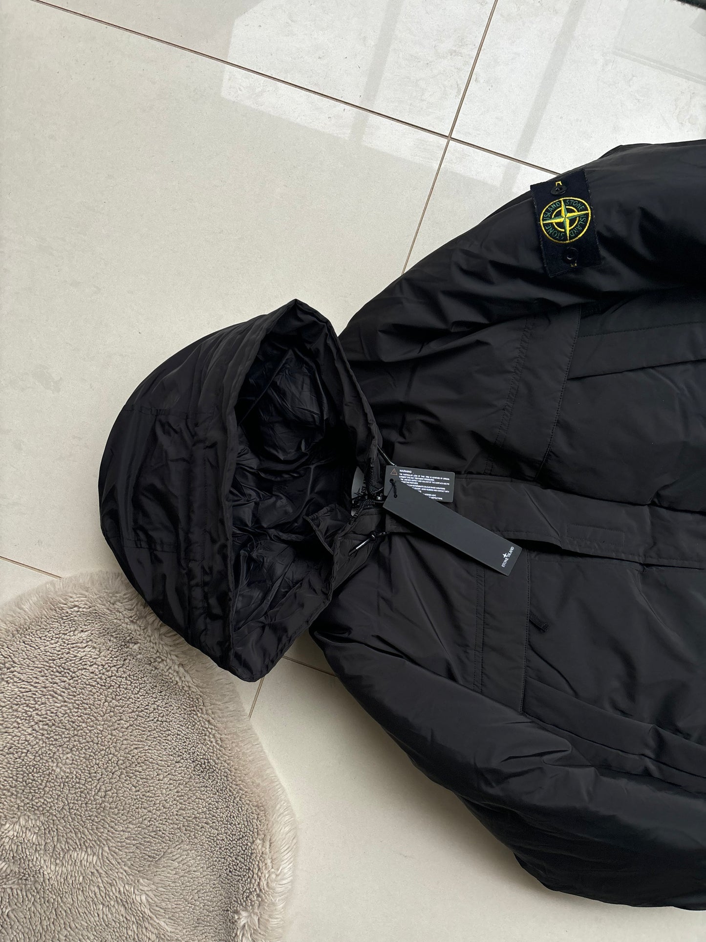 Stone Island 2020 Down Filled Micro Reps Jacket Black M