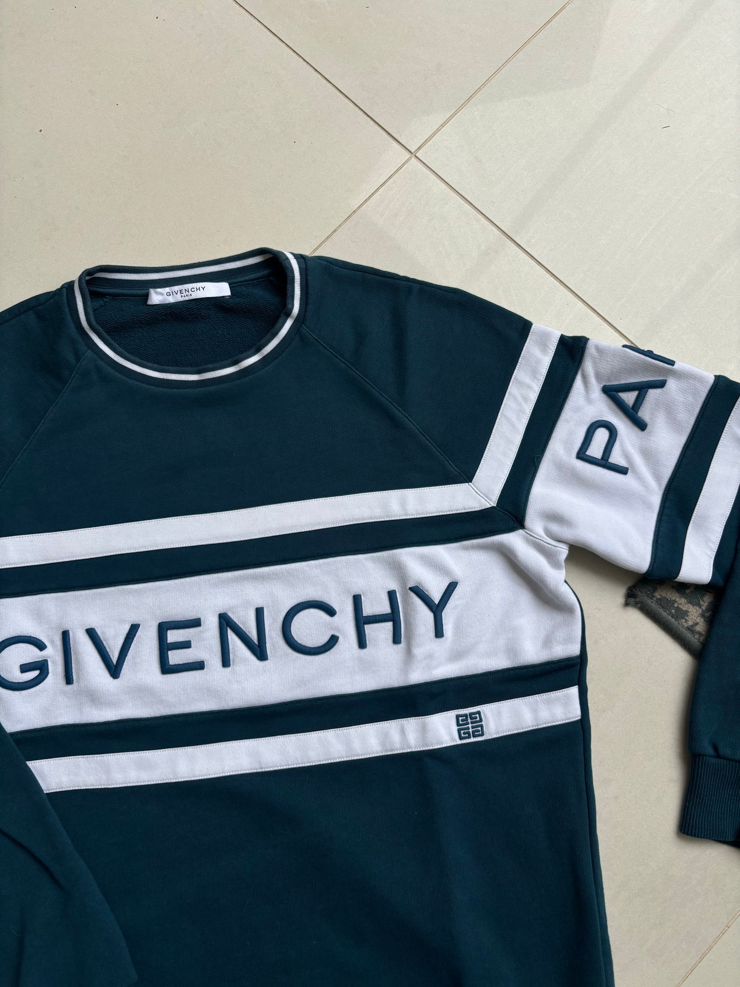 Givenchy Big Logo Sweatshirt Petrol blue S