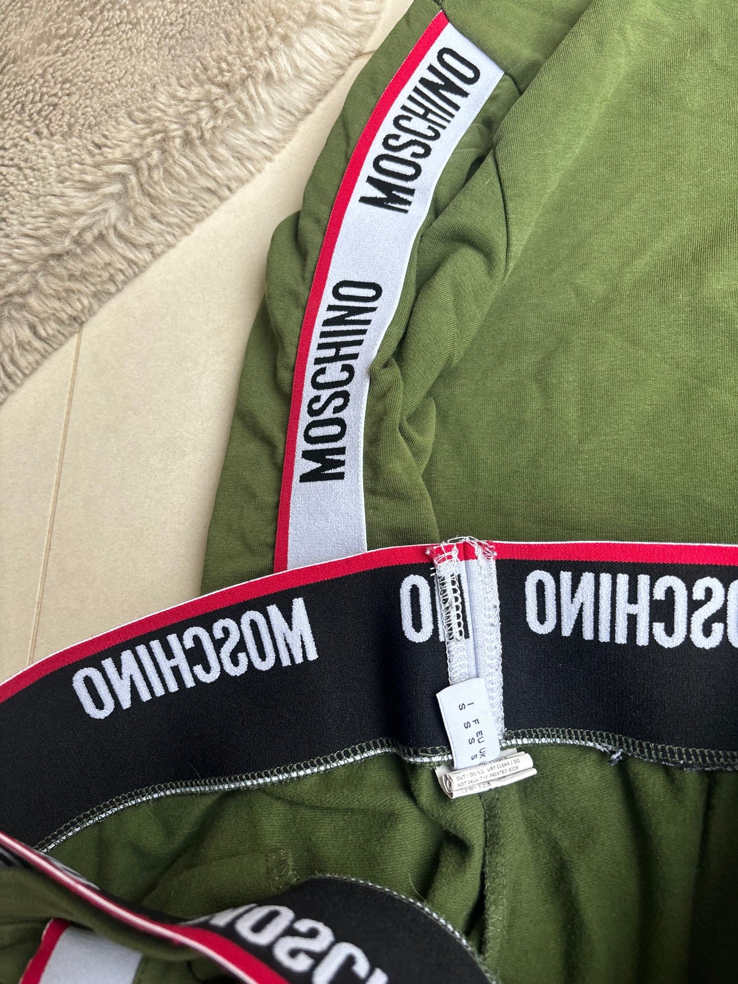 Moschino Tape Tracksuit Khaki Green S