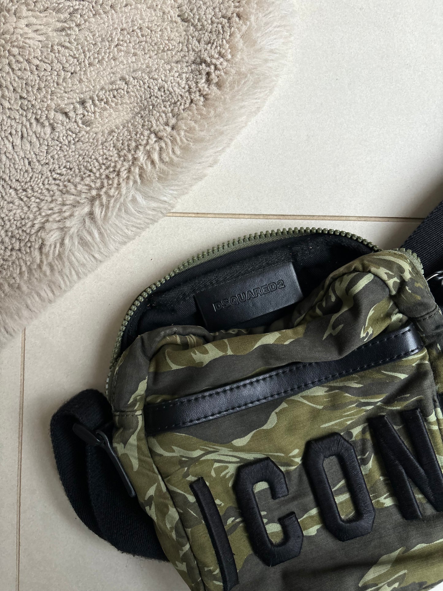 Dsquared2 Icon Camo Side Bag/Man Bag