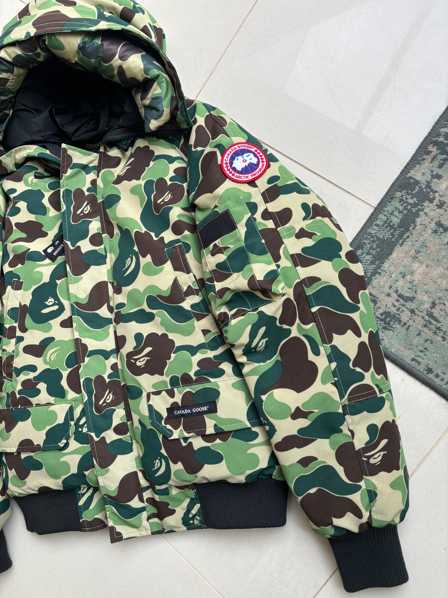 Canada Goose x Concepts X Bape 2022 Camo Chilliwack Bomber Jacket S