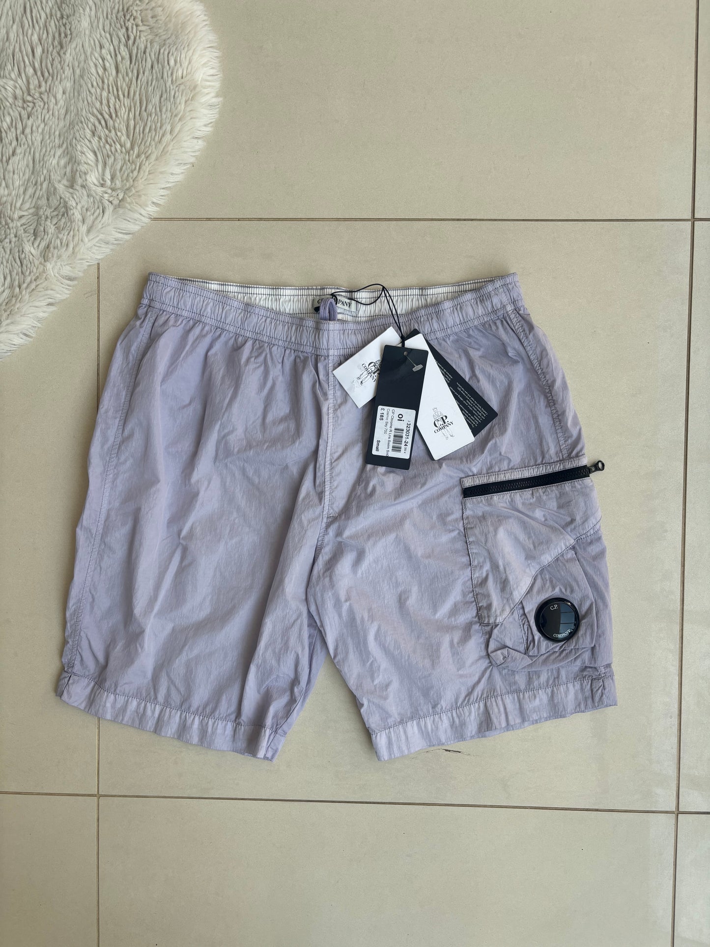 C.P Company Lens Swim Shorts Lavender Violet 46