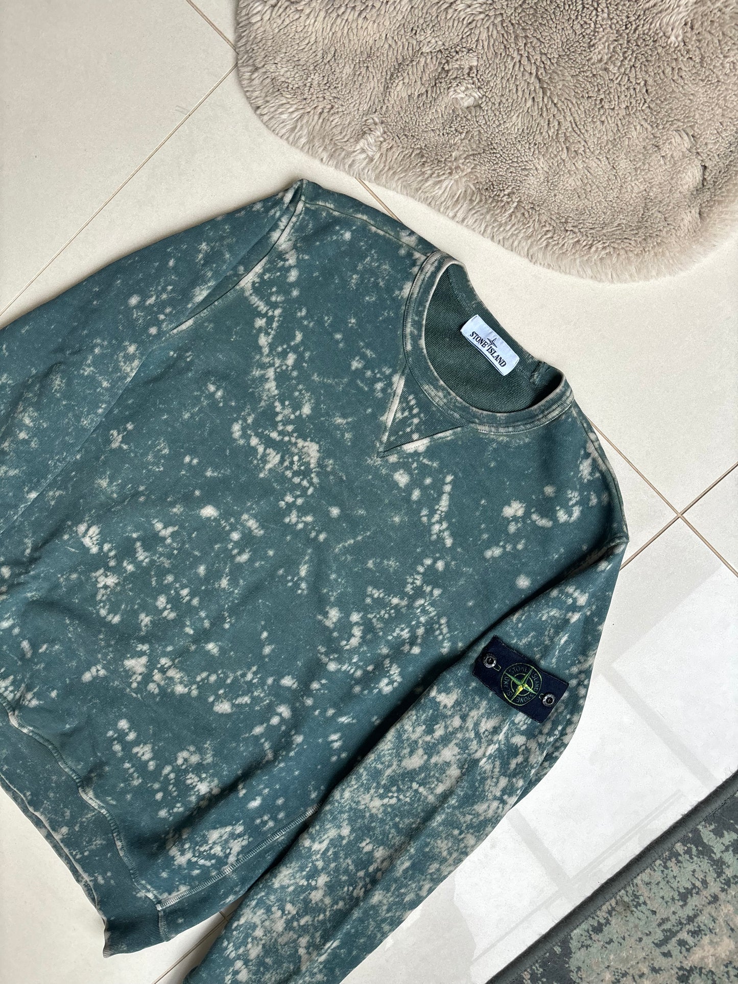 Stone Island OVD-Dye SS2021 Petrol Blue Sweatshirt M