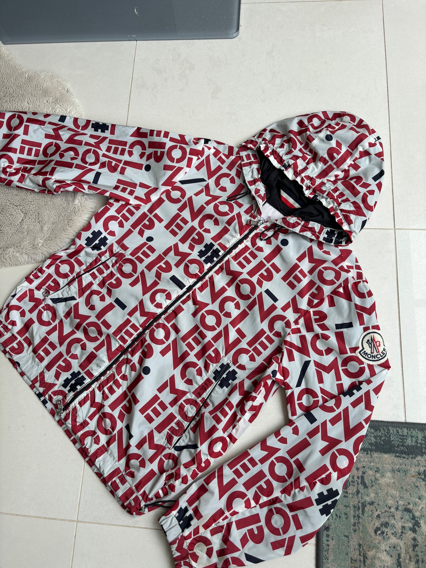 Moncler All Over Print Windbreaker M