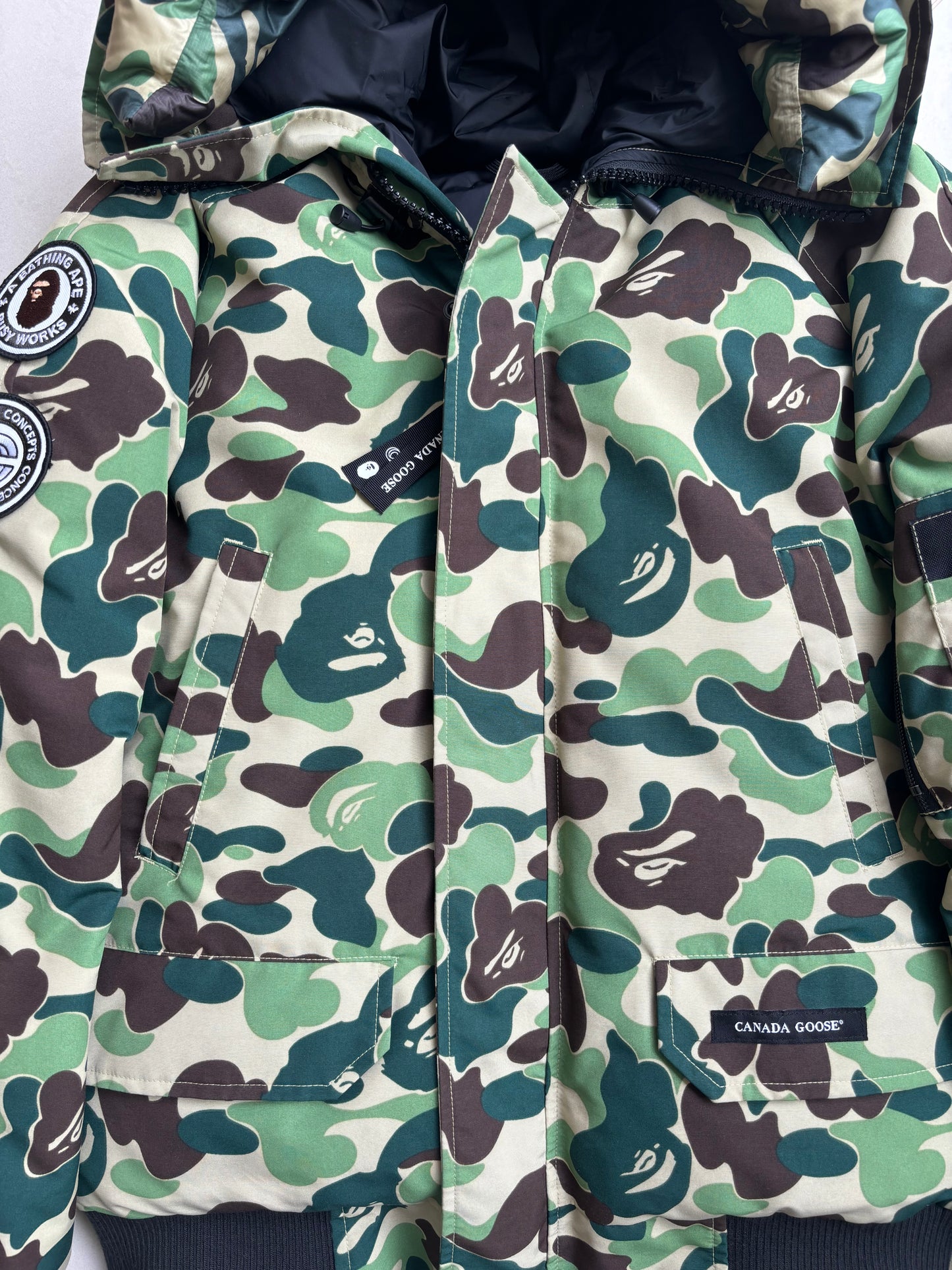 Canada Goose x Concepts X Bape 2022 Camo Chilliwack Bomber Jacket S