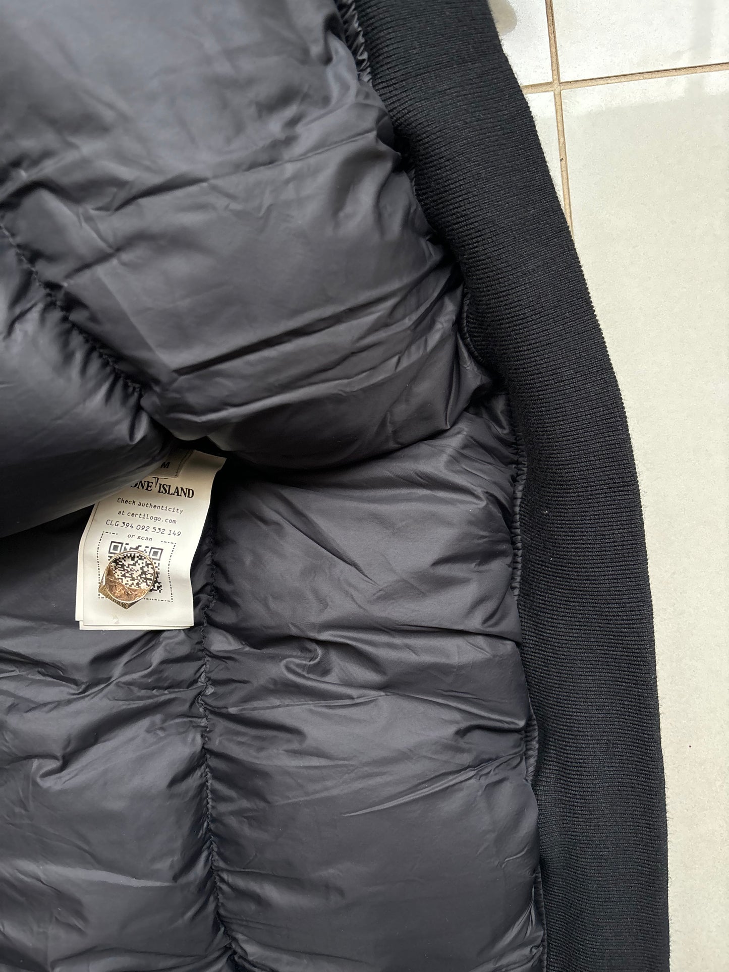 Stone Island 2020 Down Filled Micro Reps Jacket Black M