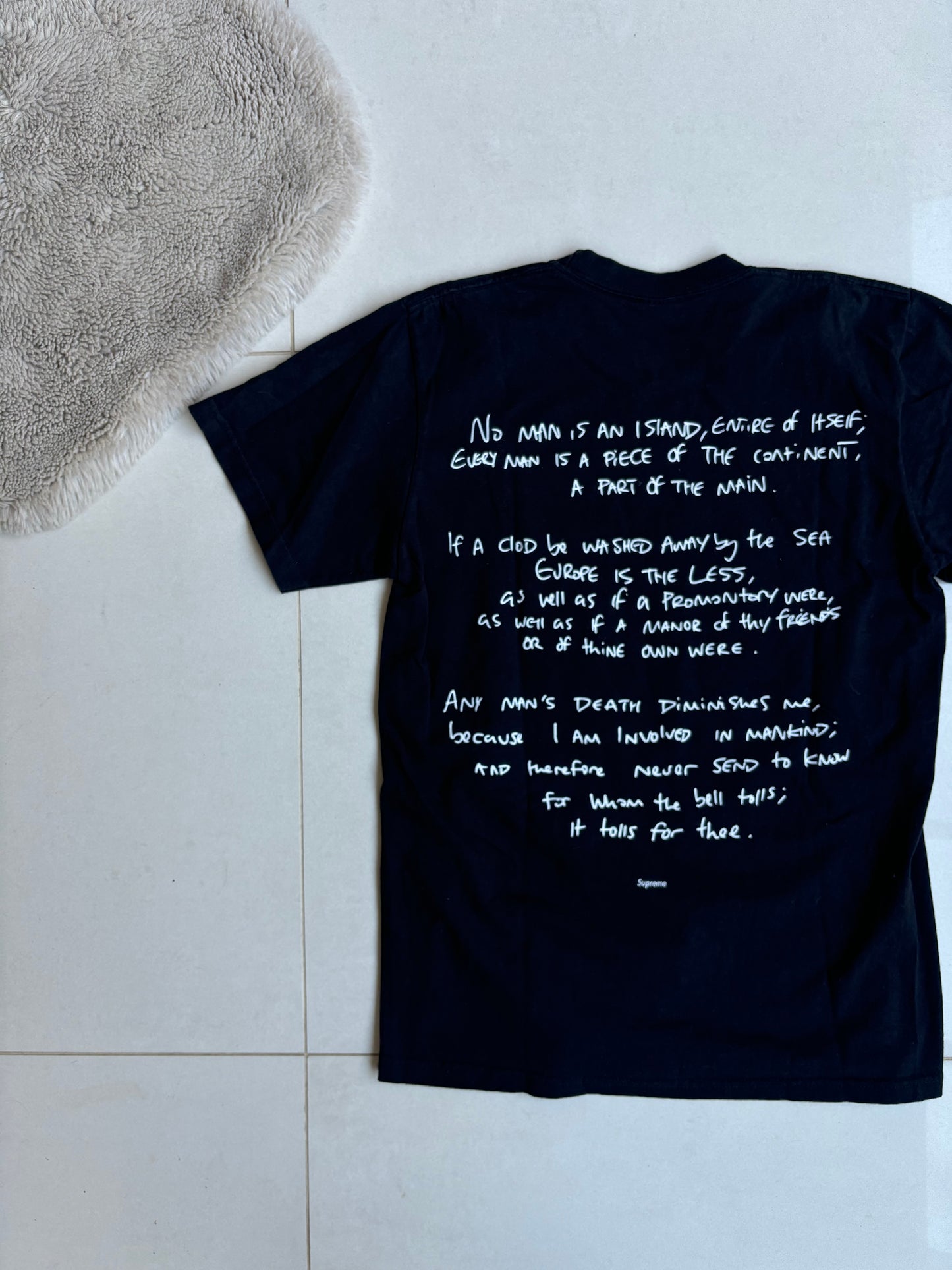 Corteiz x Supreme Rules The World T Shirt Black S