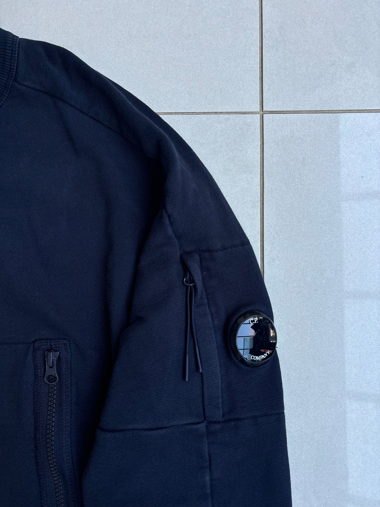 C.P Company AW22 Zipped Rounded Goggle Sweatshirt Navy M