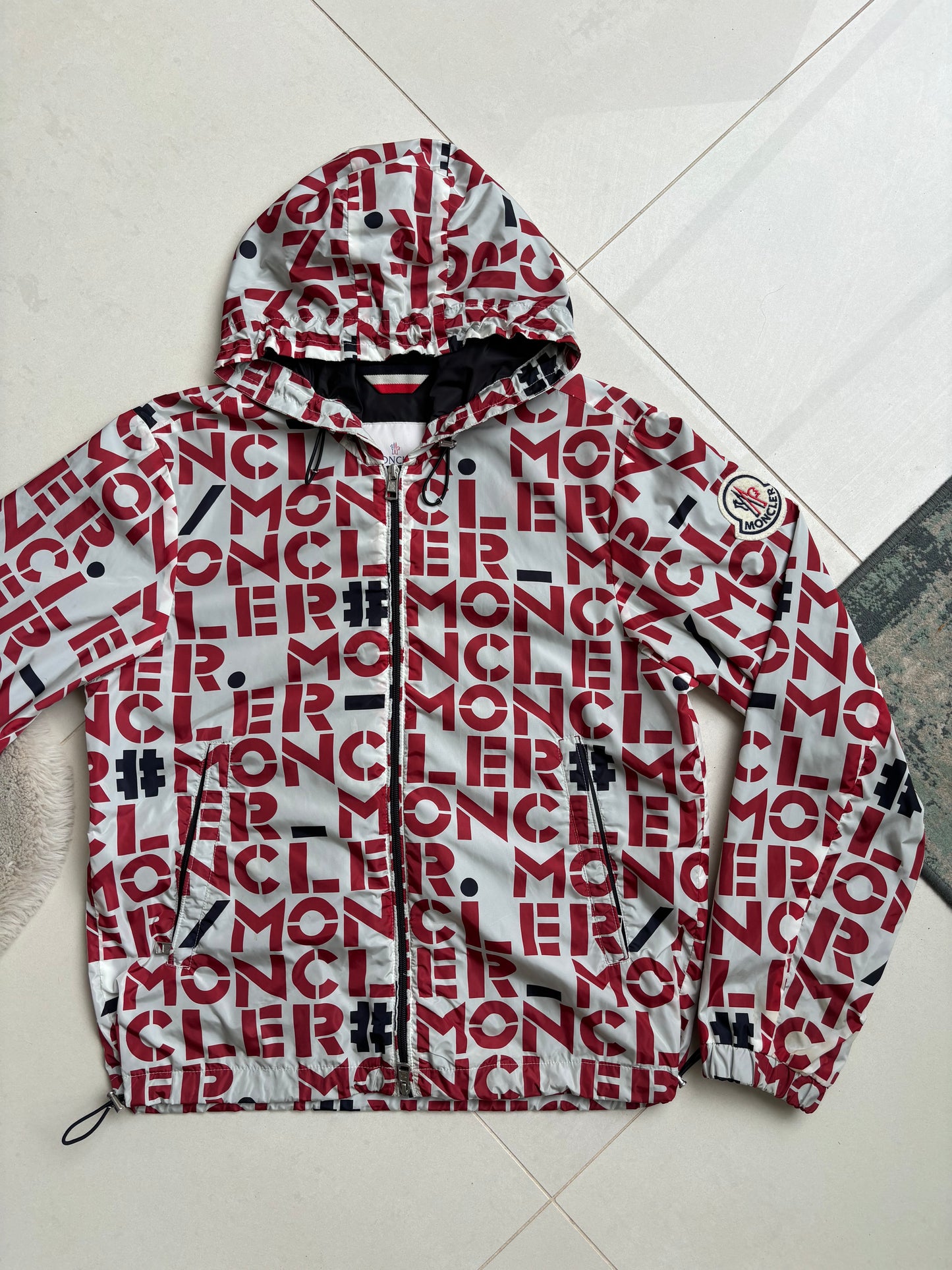 Moncler All Over Print Windbreaker M