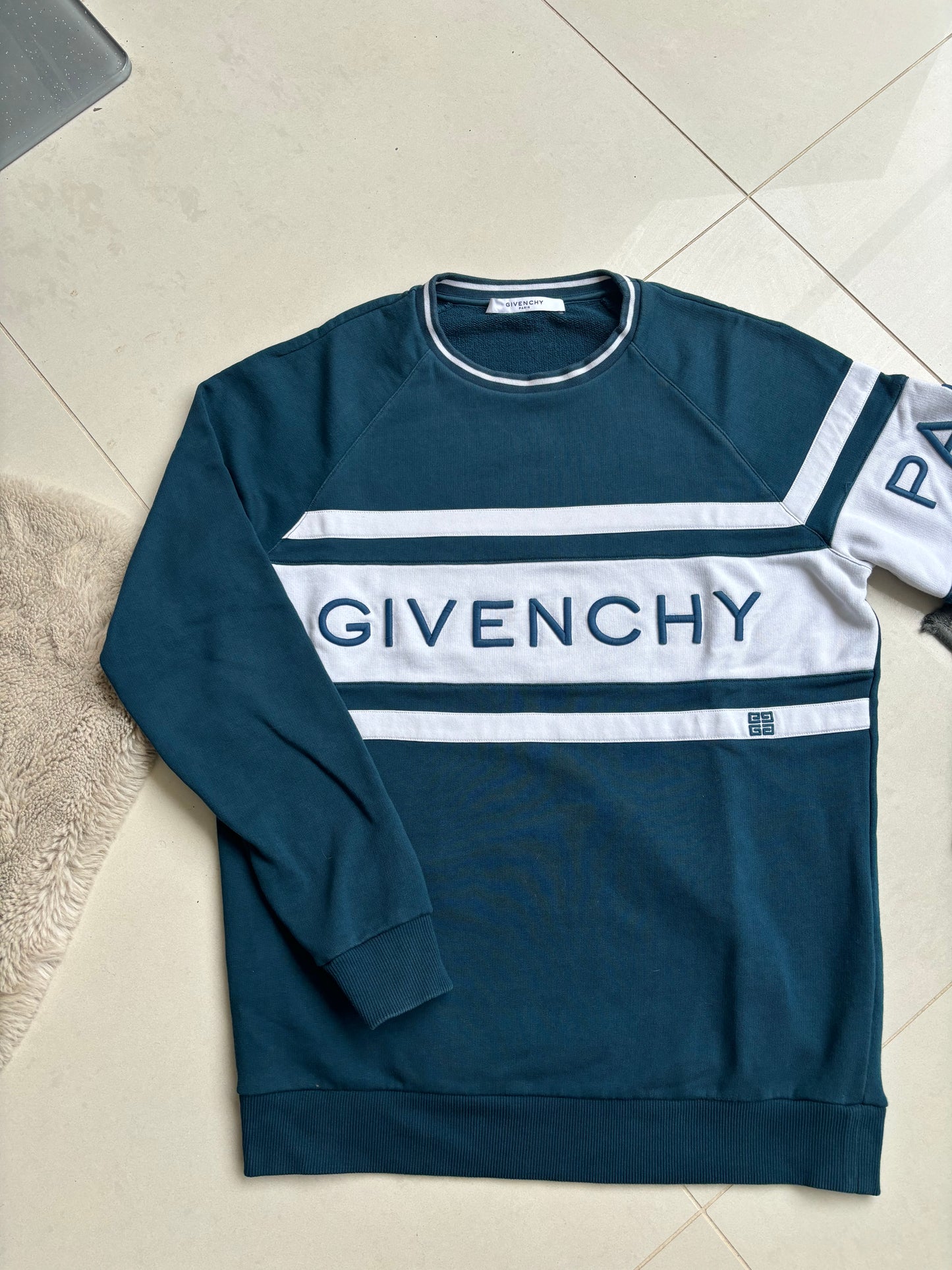 Givenchy Big Logo Sweatshirt Petrol blue S