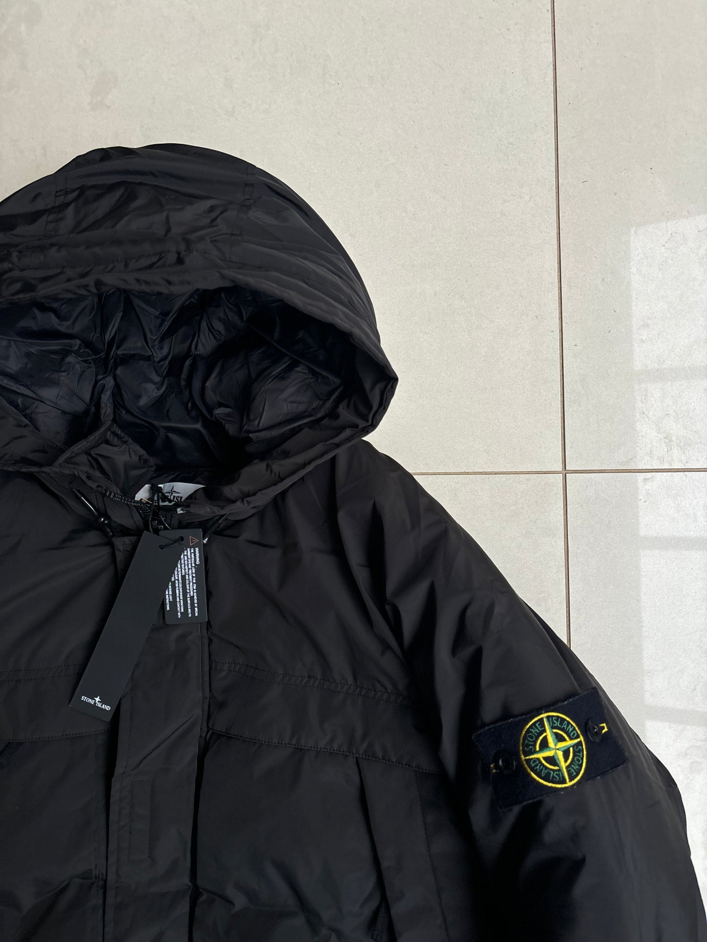 Stone Island 2020 Down Filled Micro Reps Jacket Black M
