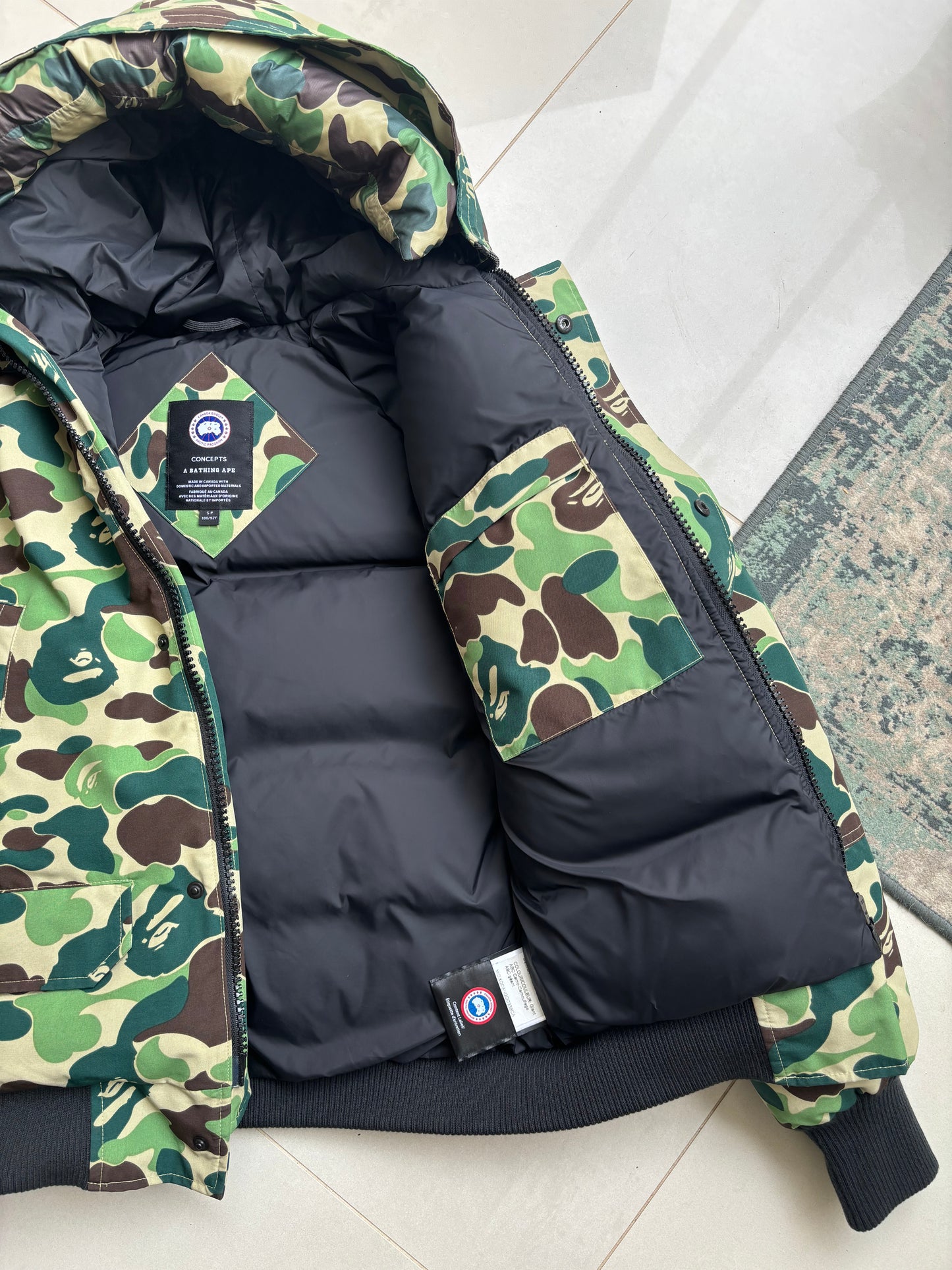 Canada Goose x Concepts X Bape 2022 Camo Chilliwack Bomber Jacket S