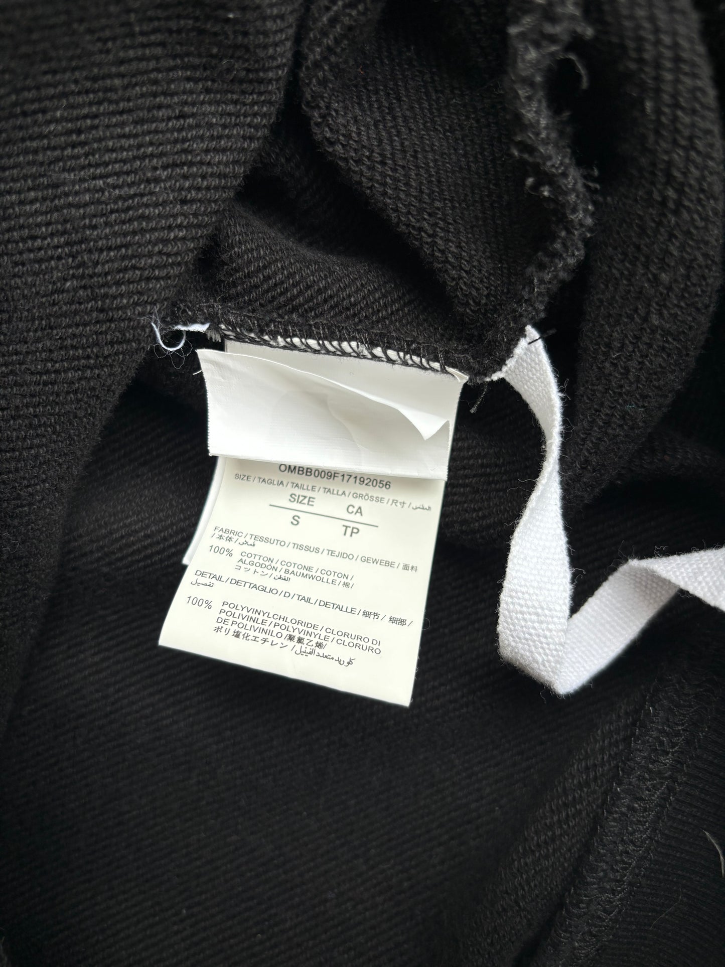 Off White Caravaggio Purple Angel Hoodie Black S