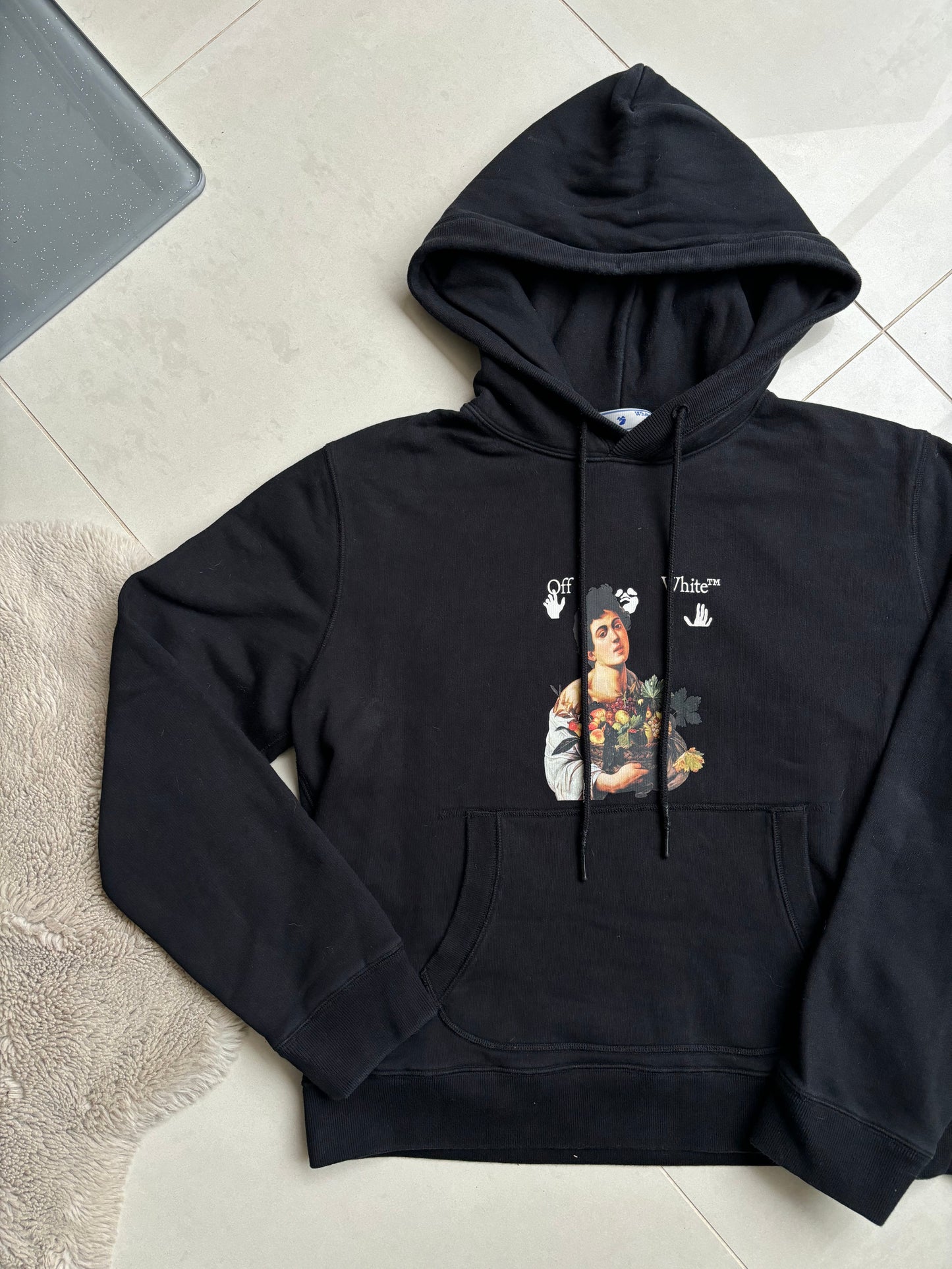 Off-White Caravaggio Boy Hoodie Black/white L