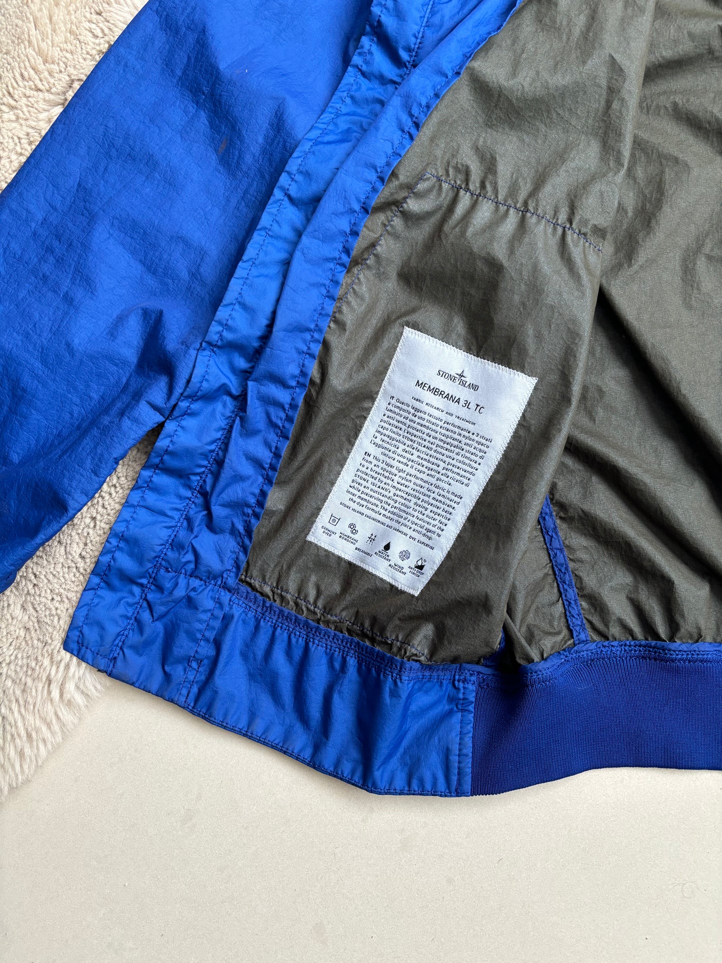 Stone Island Membrana 3L TC Jacket Royal Blue M