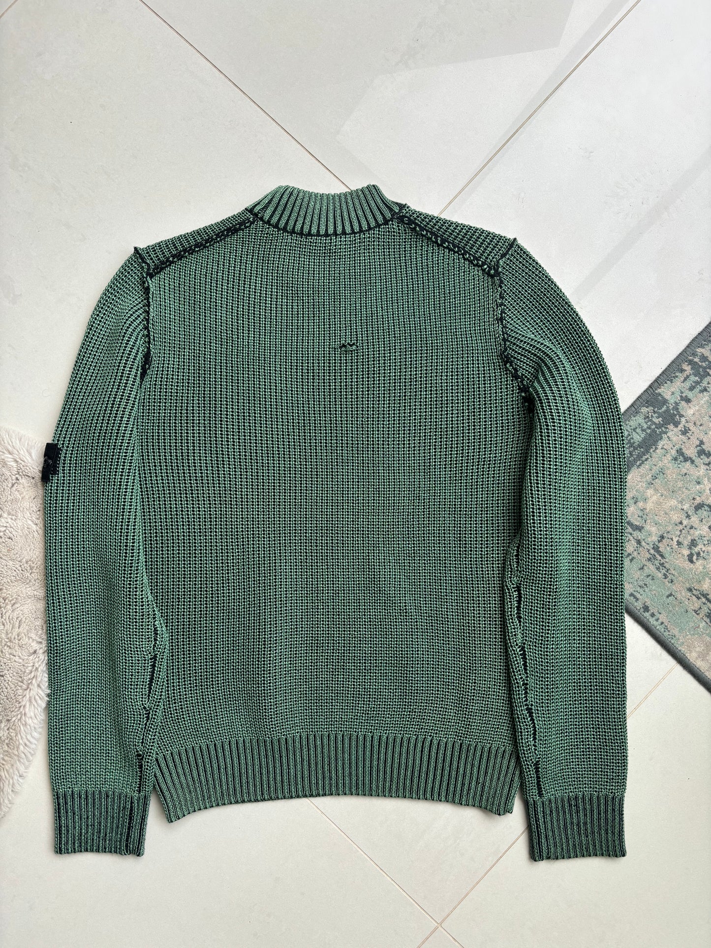 Stone Island AW17 Thermosensitive Knit Sweatshirt Green XL