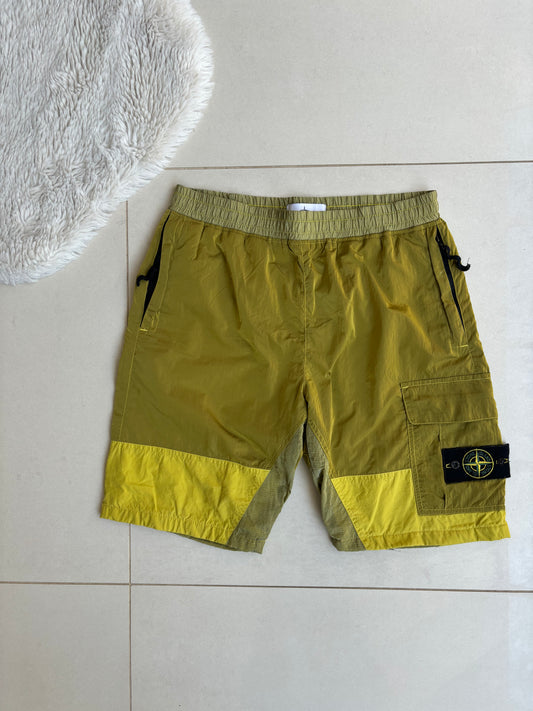 Stone Island Nylon Yellow Shorts L (Custom Tailored)