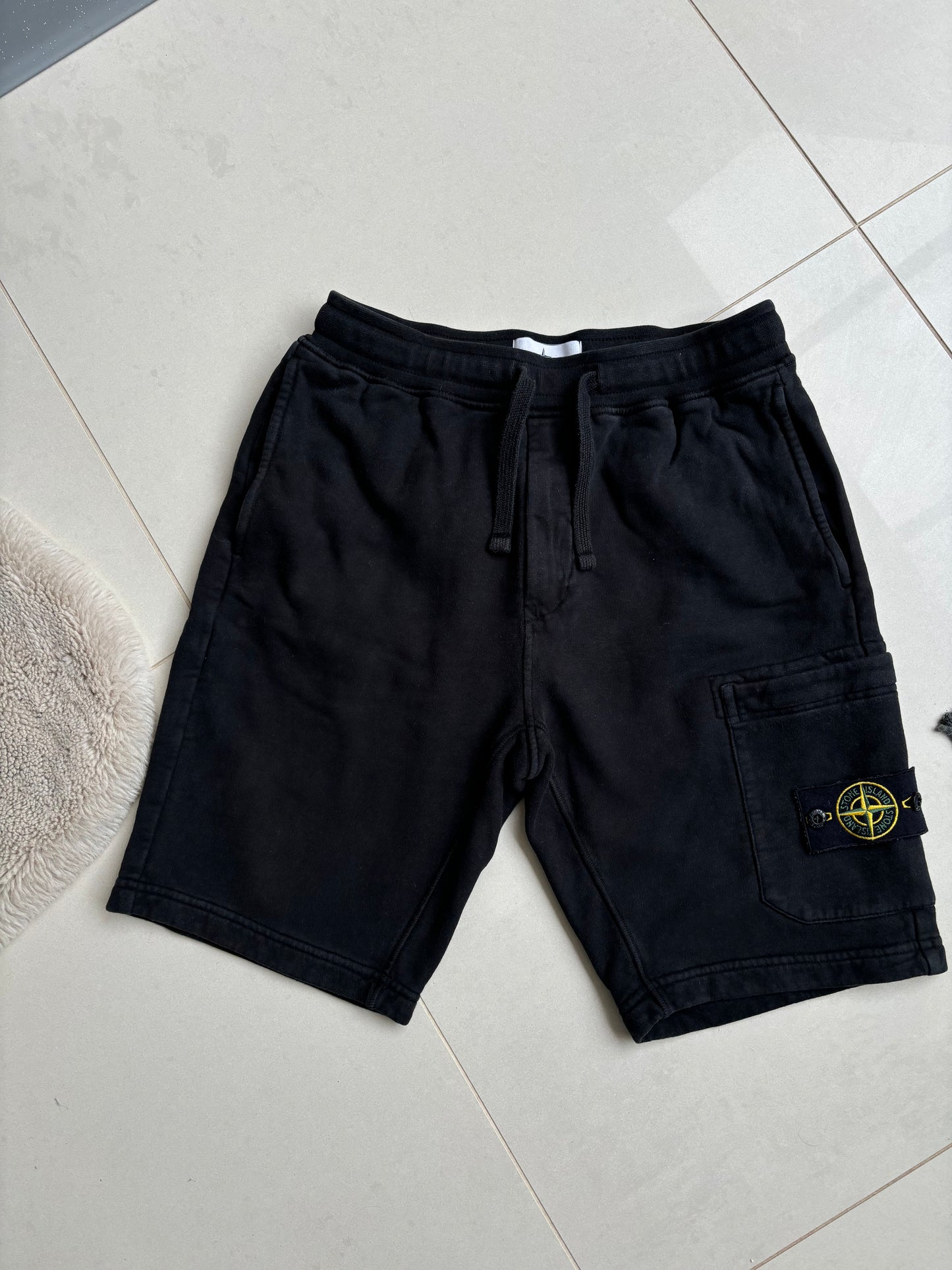 Stone Island SS21 Black Jogger Shorts S