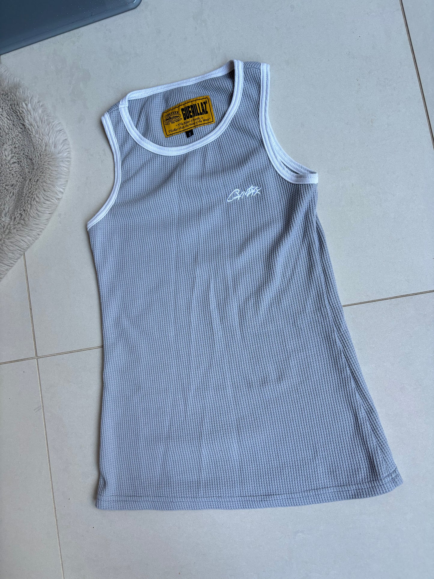 Corteiz Allstarz tank top vest grey S