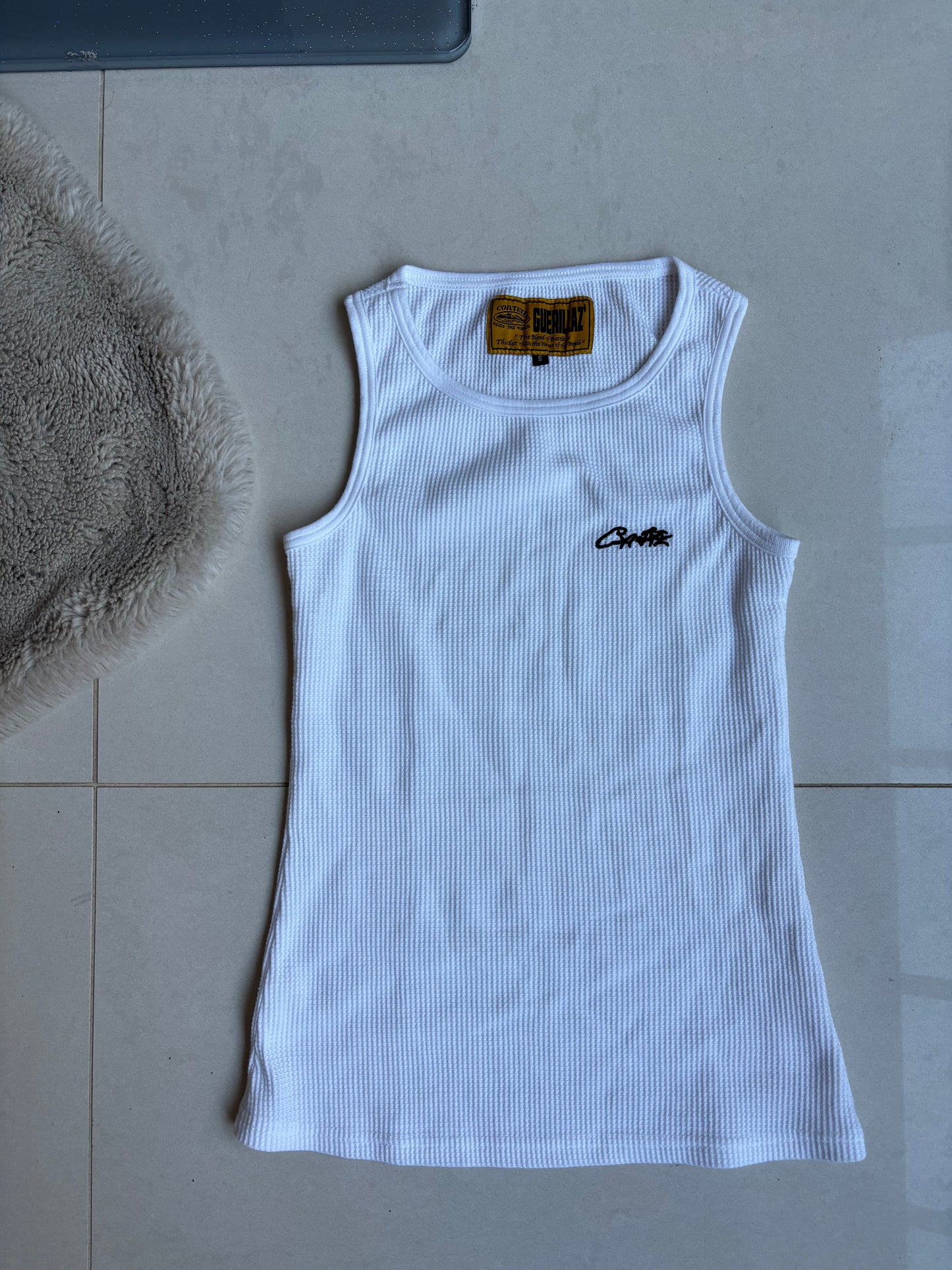 Corteiz Allstarz tank top vest white S