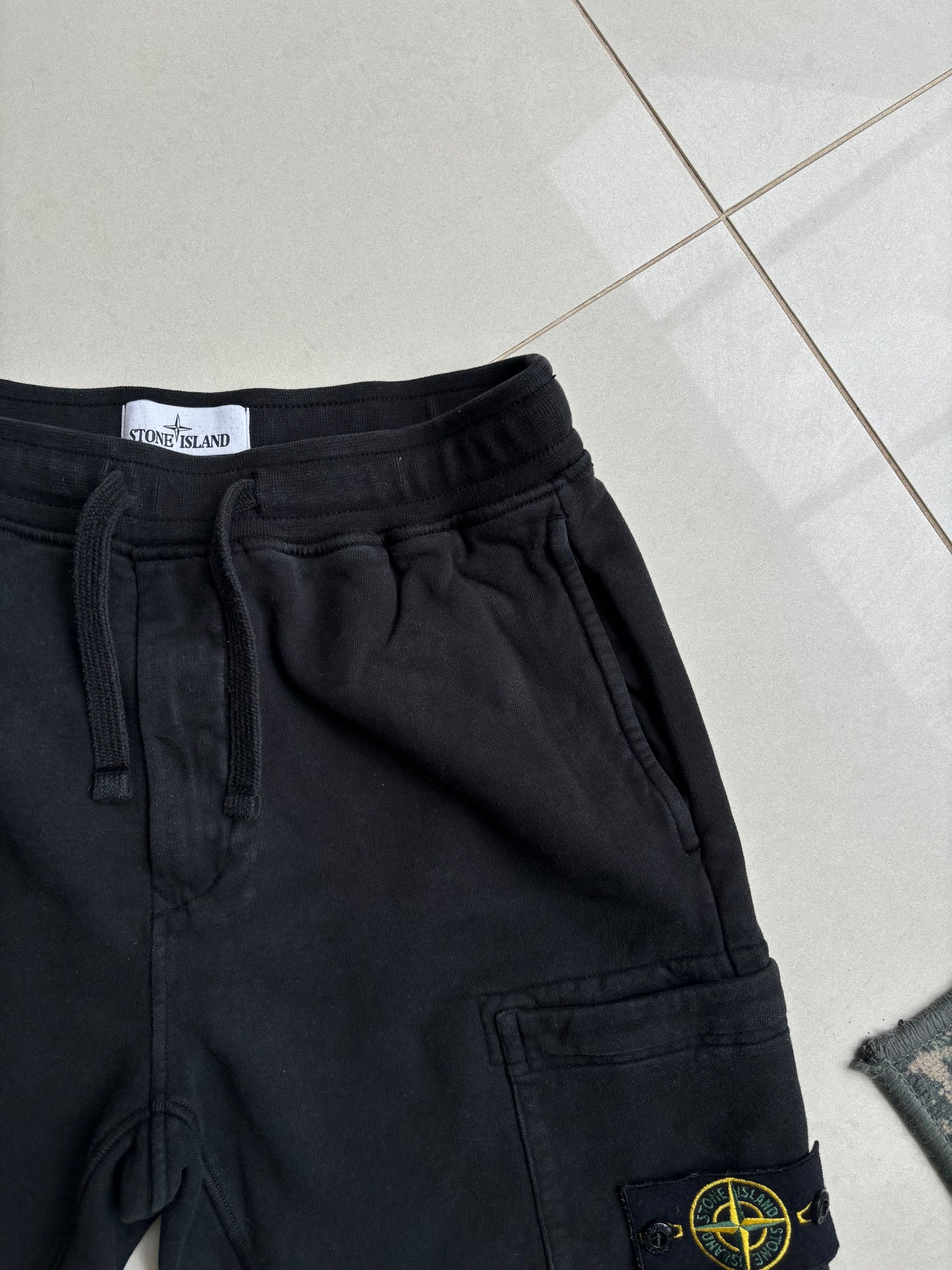 Stone Island SS21 Black Jogger Shorts S