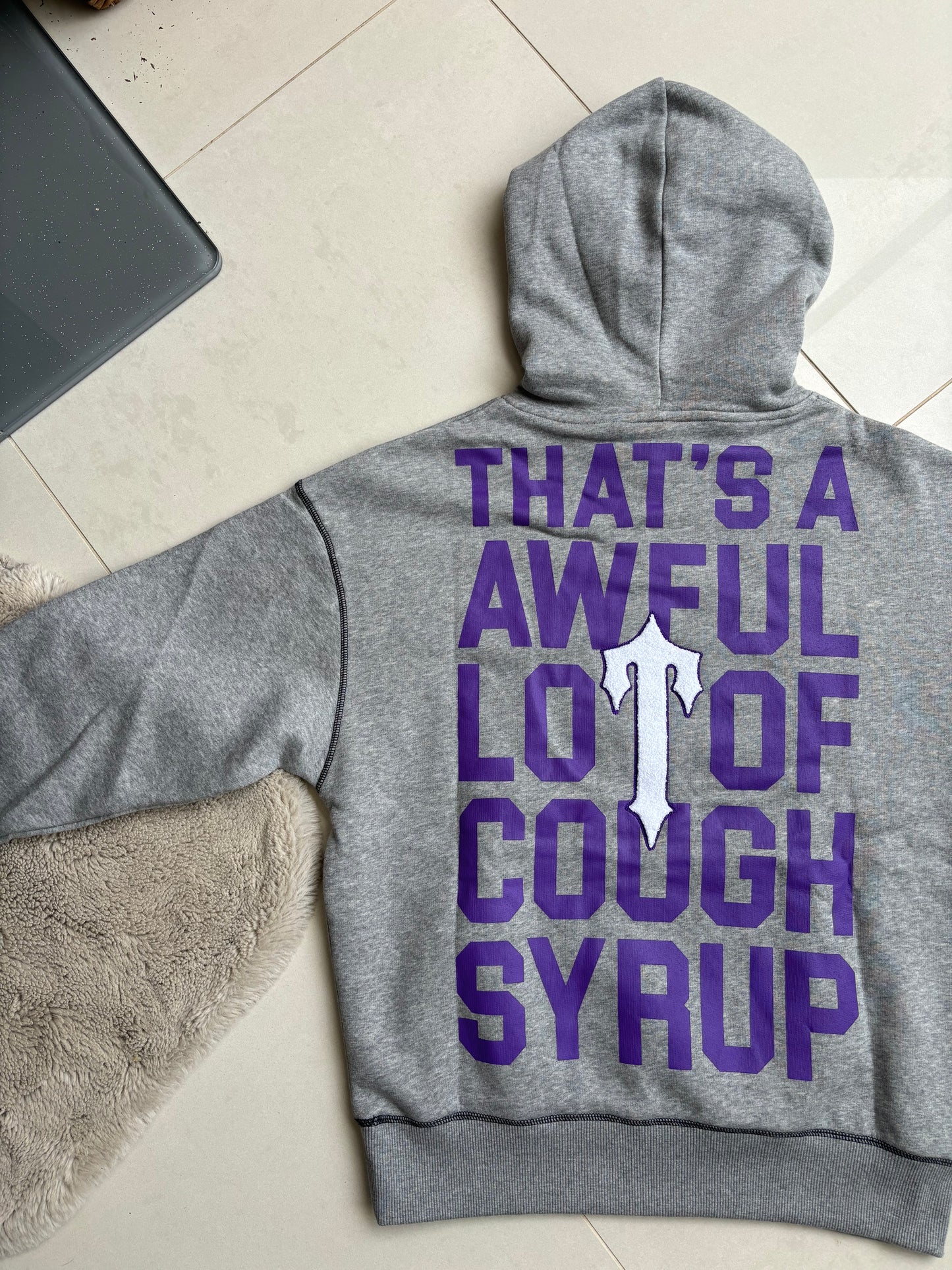 Trapstar x Awful Lot Of Cough Syrup Grey Tracksuit Set S