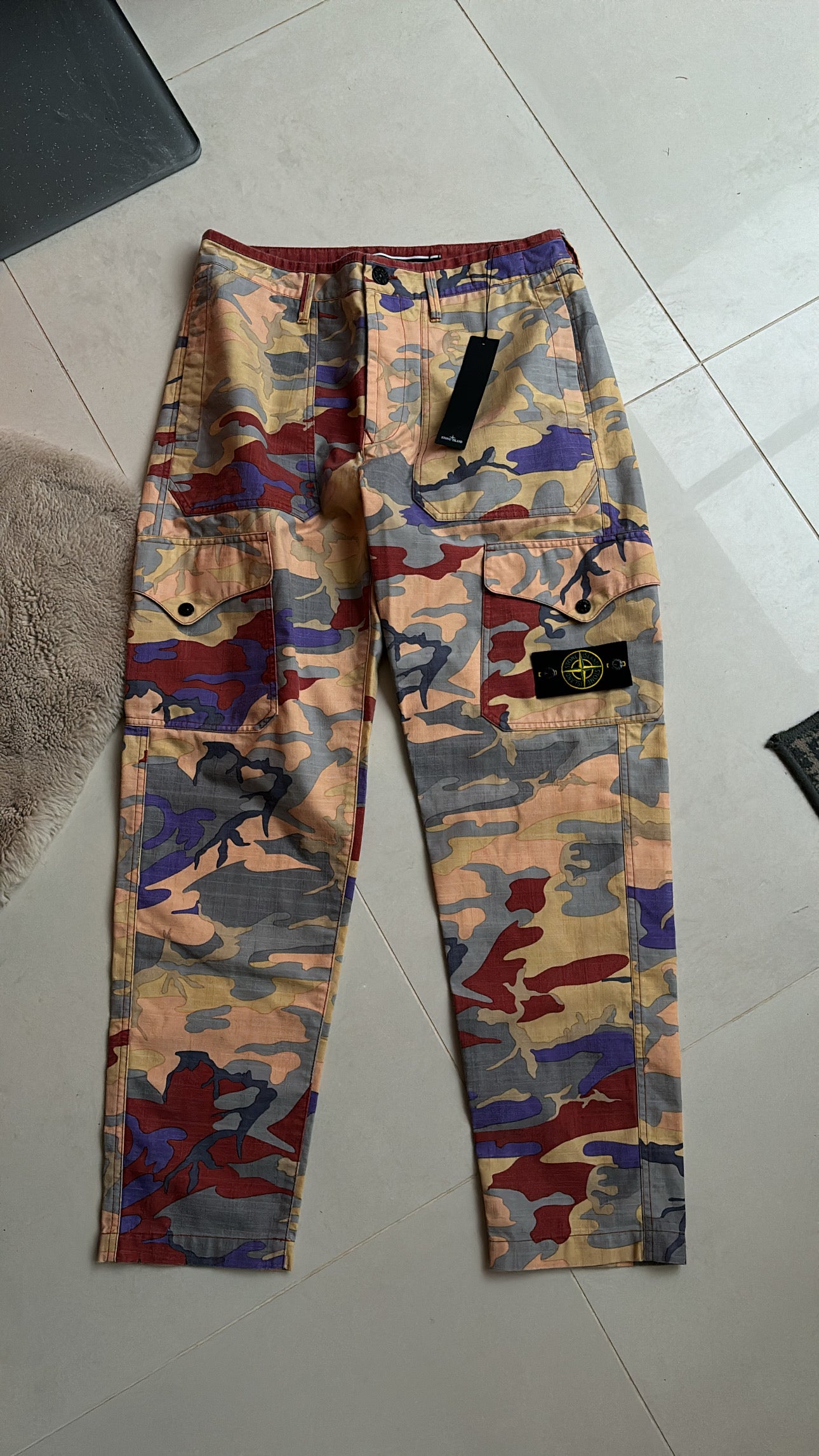 Stone Island Heritage Camo Cargo Pants 30W BNWT