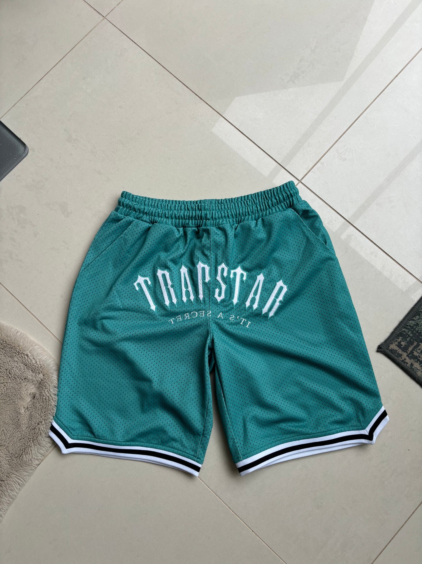 Trapstar Irongate Basketball Shorts Teal S