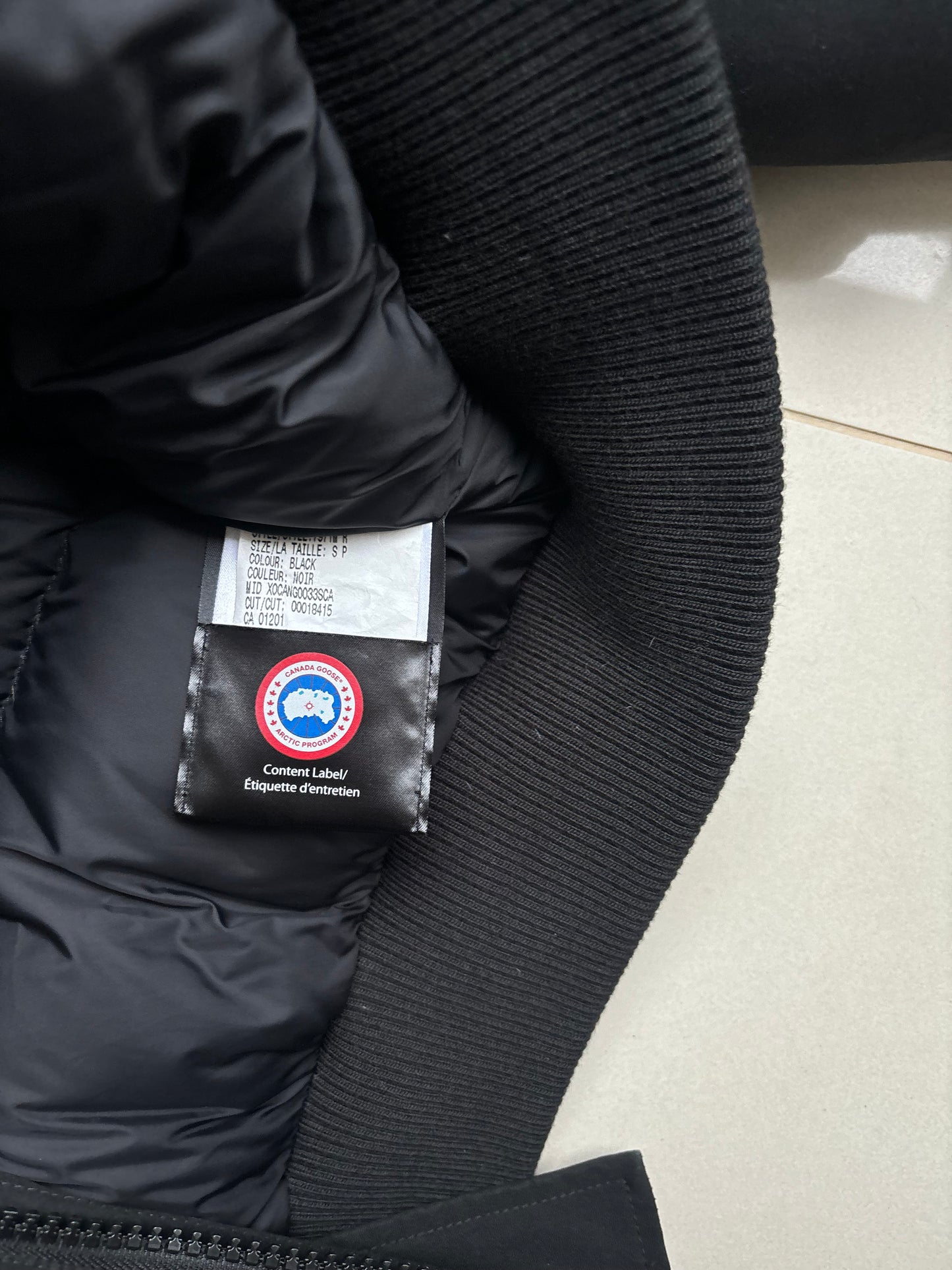 Canada Goose Chilliwack Bomber Jacket Black S