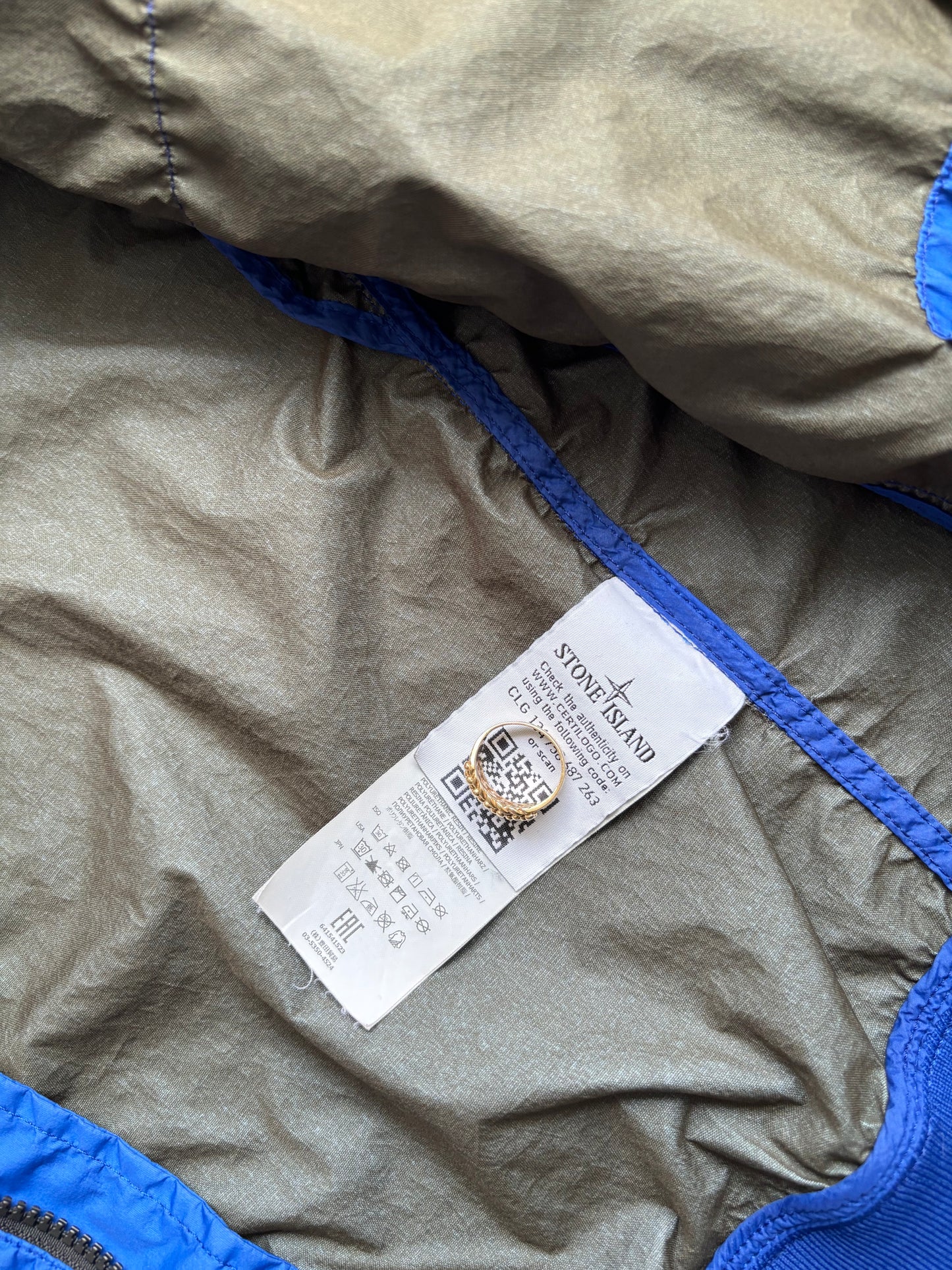 Stone Island Membrana 3L TC Jacket Royal Blue M