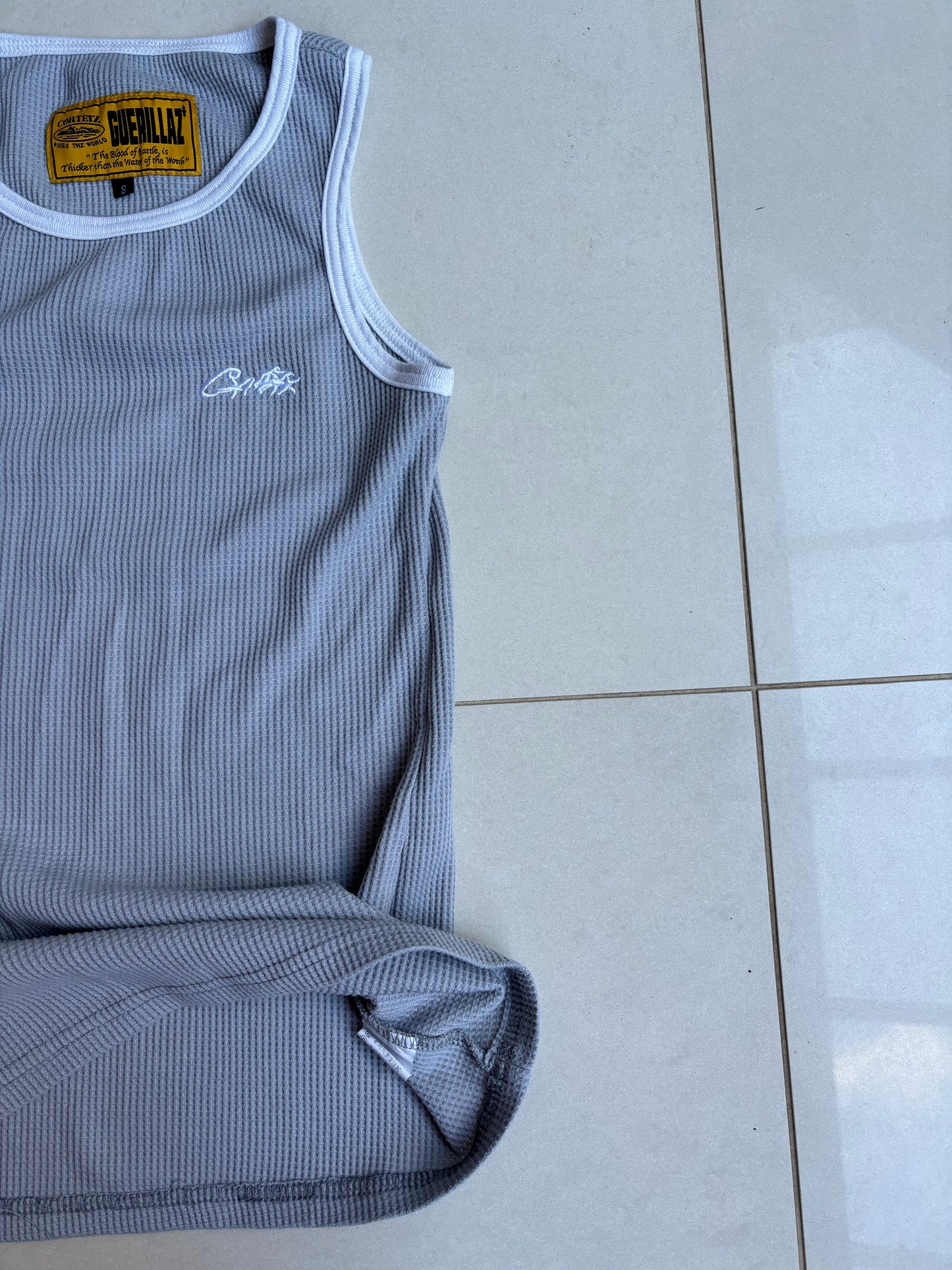 Corteiz Allstarz tank top vest grey S