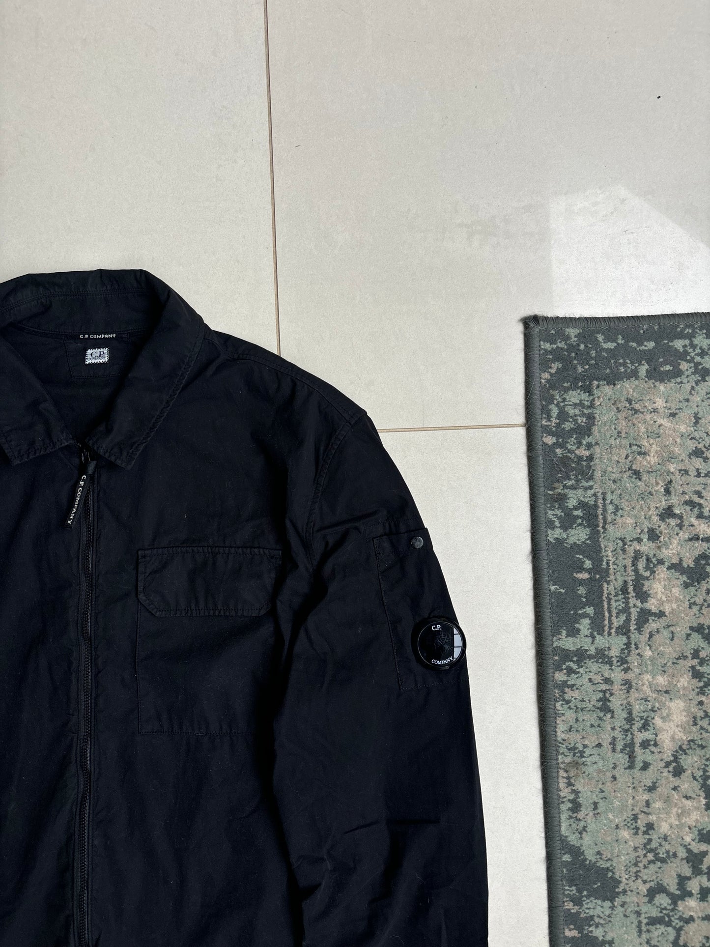 C.P Company Black Overshirt SS23 L