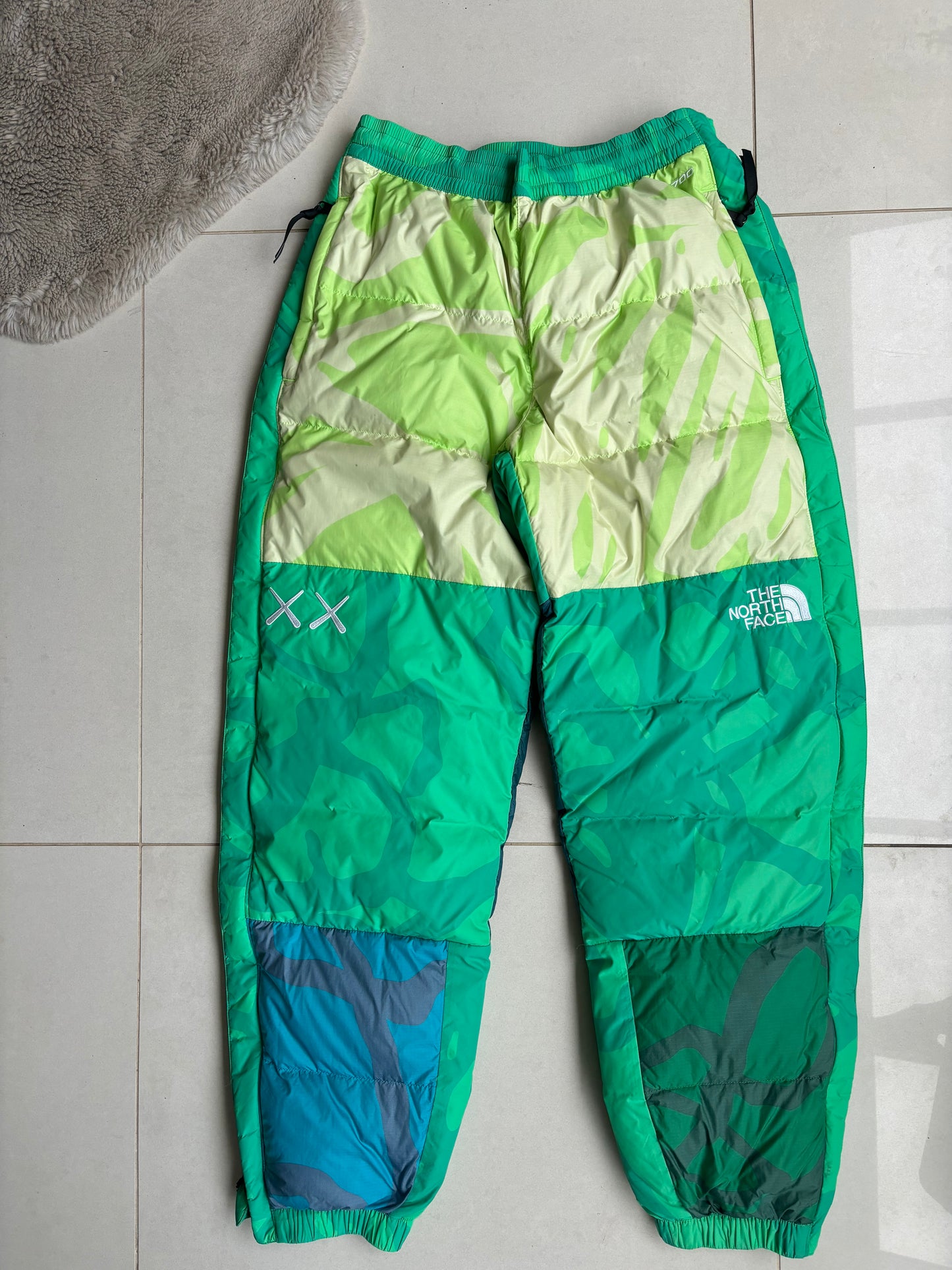 Kaws x The North Face 700 Nupste Pants Green/Blue M