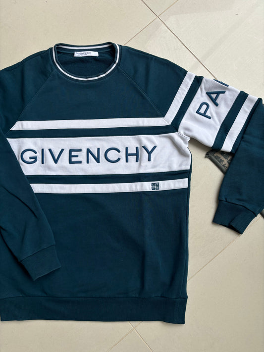 Givenchy Big Logo Sweatshirt Petrol blue S