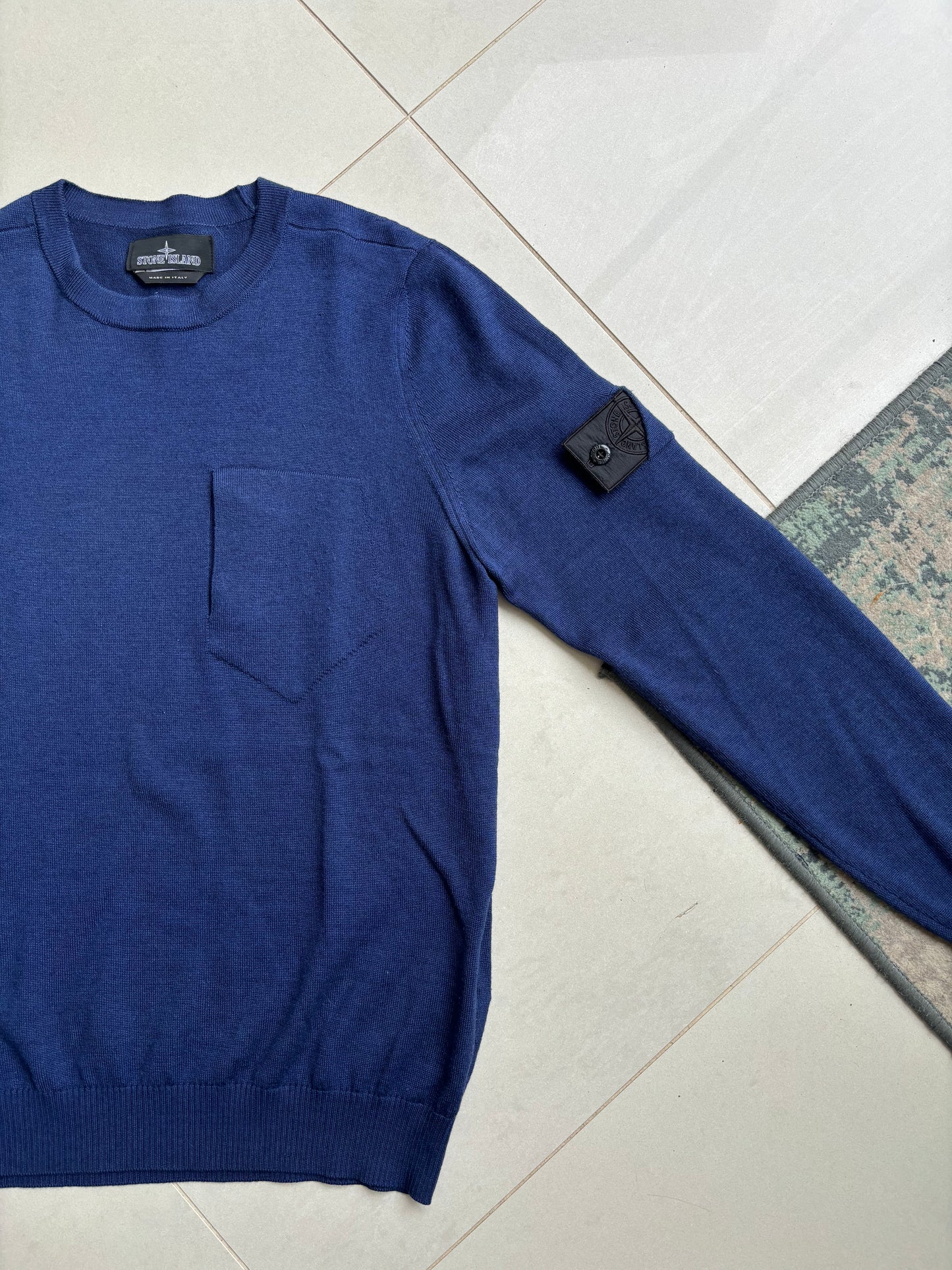 Stone Island Shadow Project Navy Pocket Knit sweatshirt Navy M