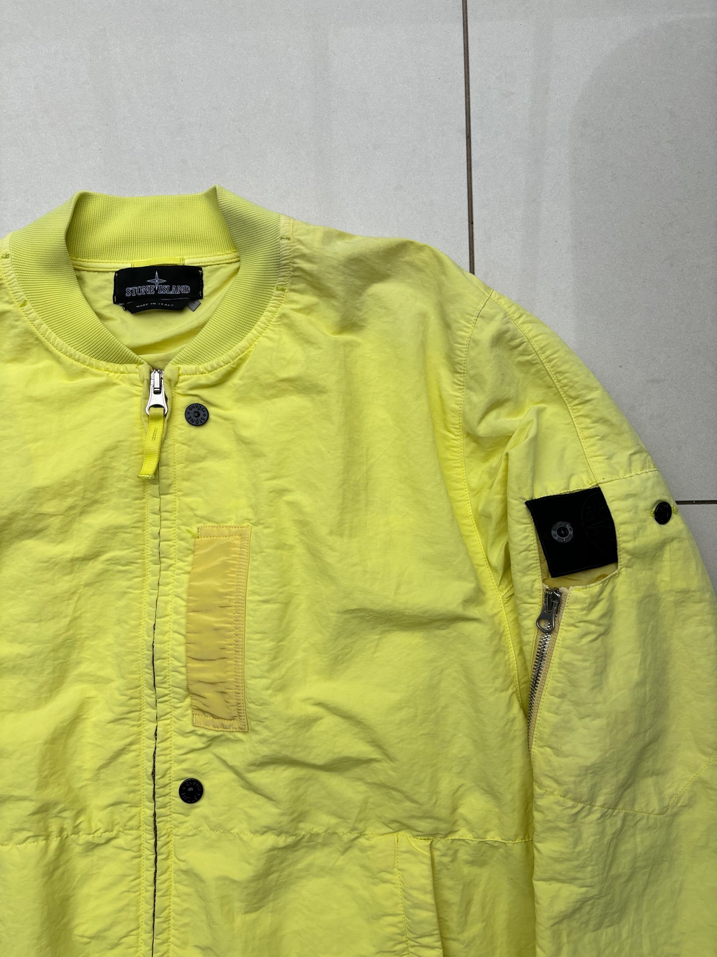 Stone Island Shadow Project Naslan Bomber Jacket yellow L