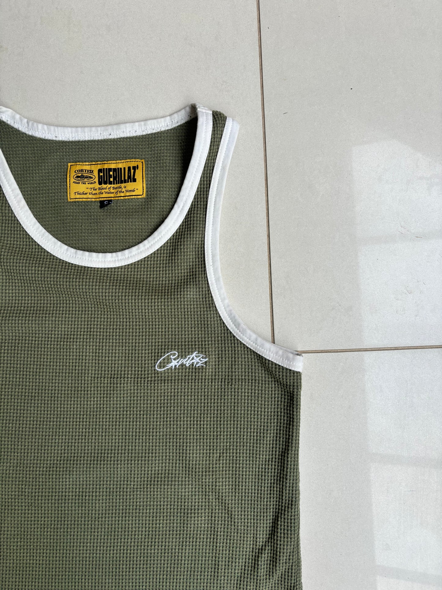 Corteiz Allstarz tank top vest Khaki S