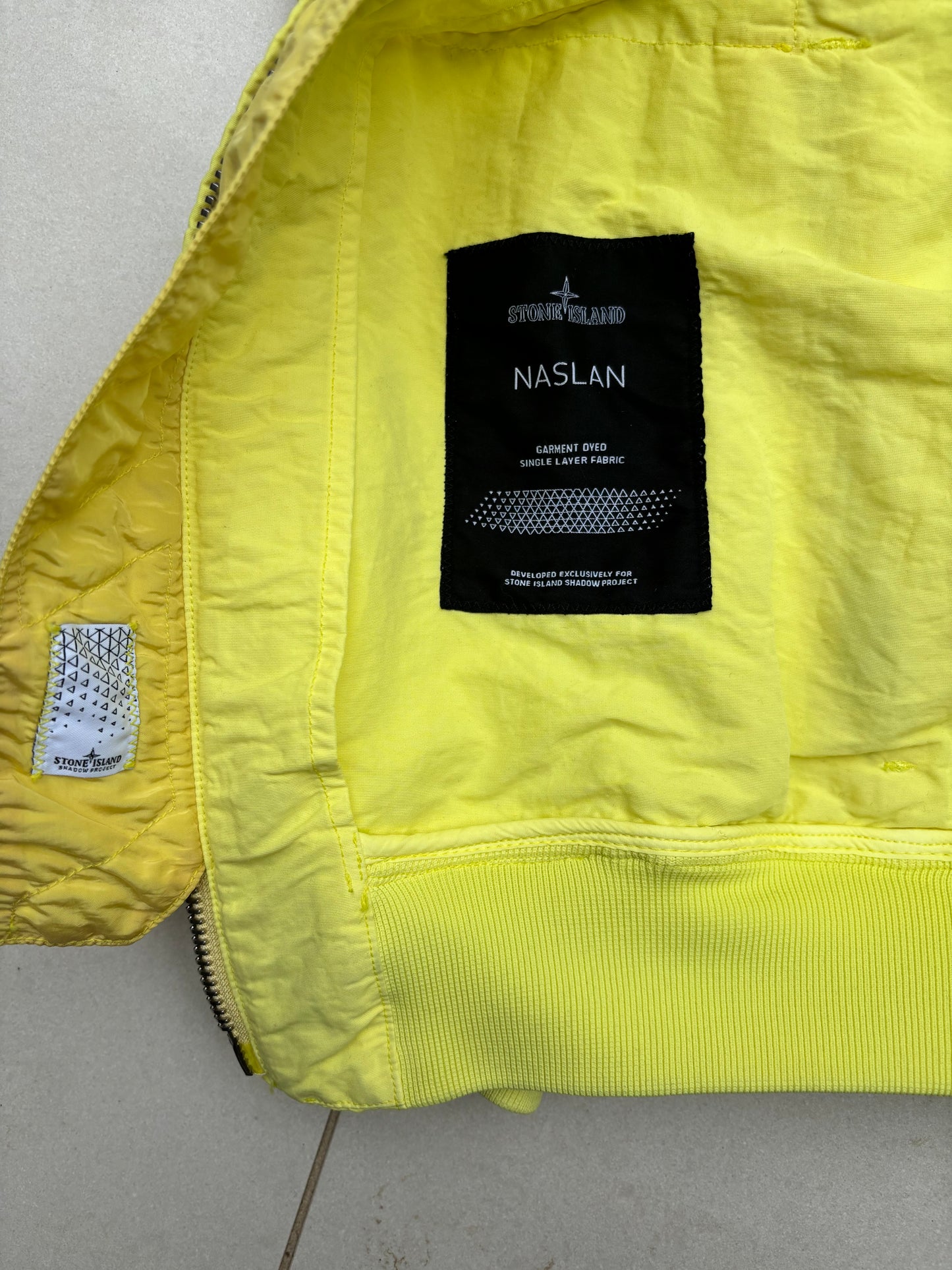 Stone Island Shadow Project Naslan Bomber Jacket yellow L