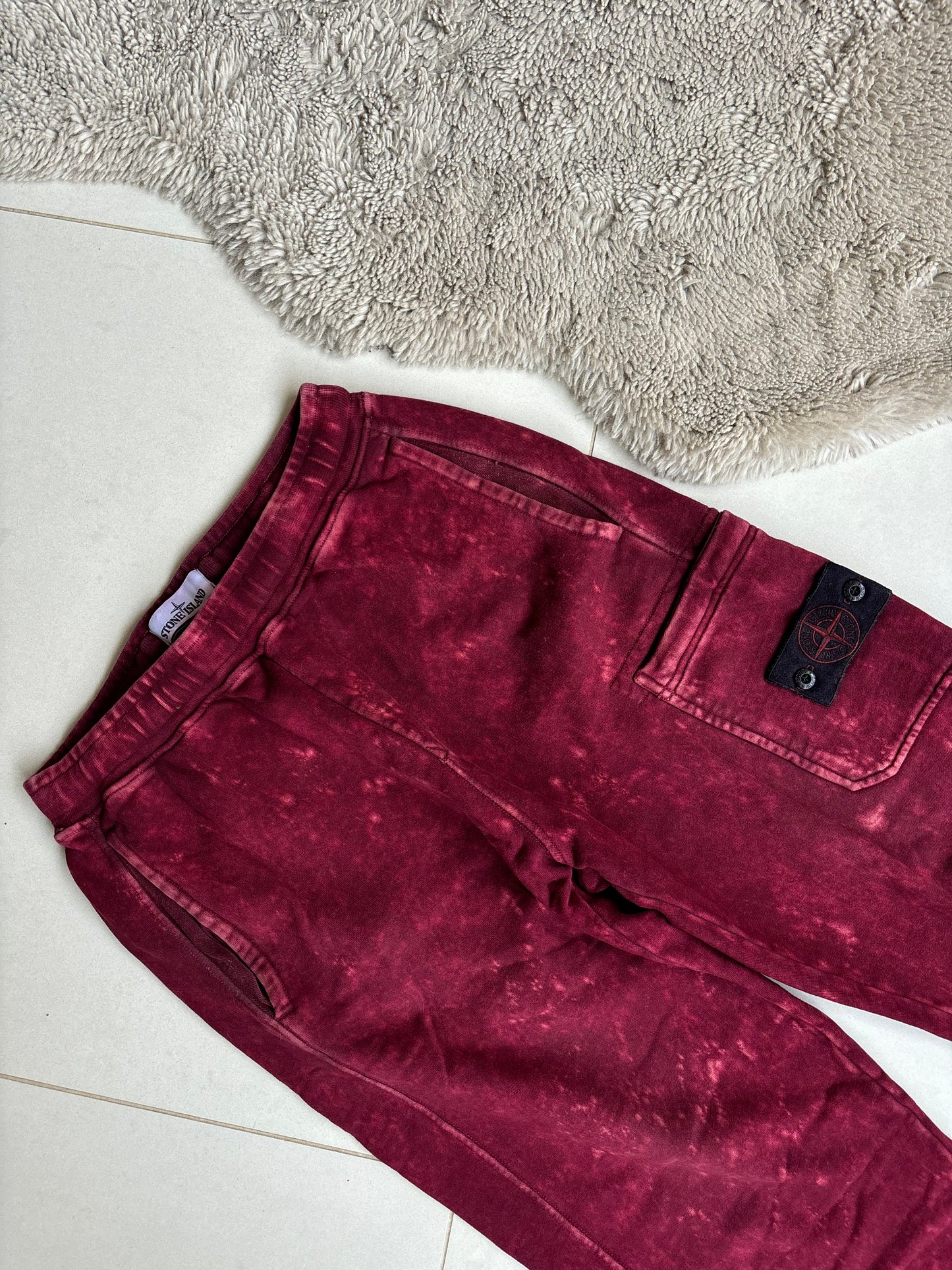 Stone Island OVD-Dye SS2021 Crimson Red Joggers S