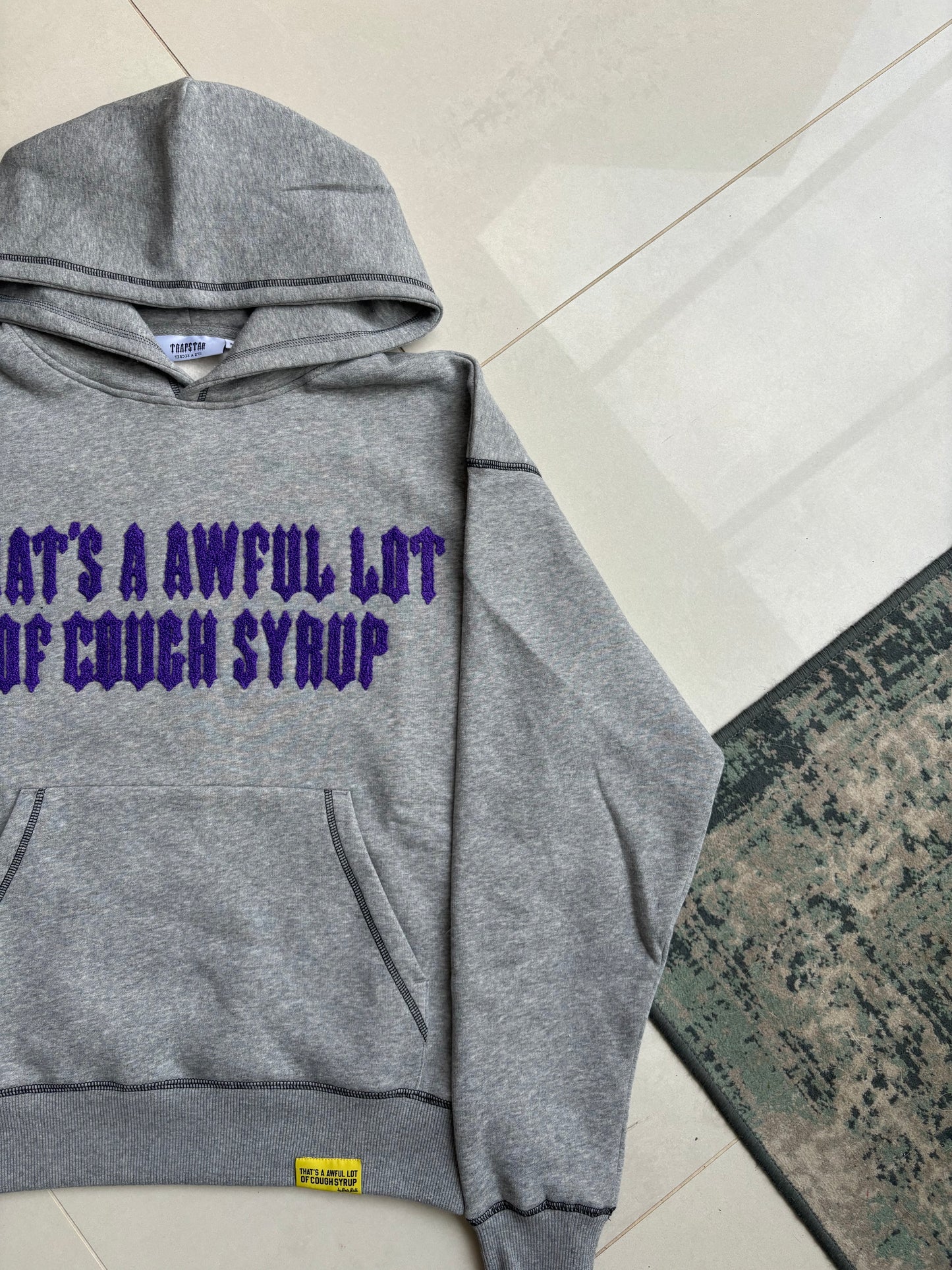 Trapstar x Awful Lot Of Cough Syrup Grey Tracksuit Set S