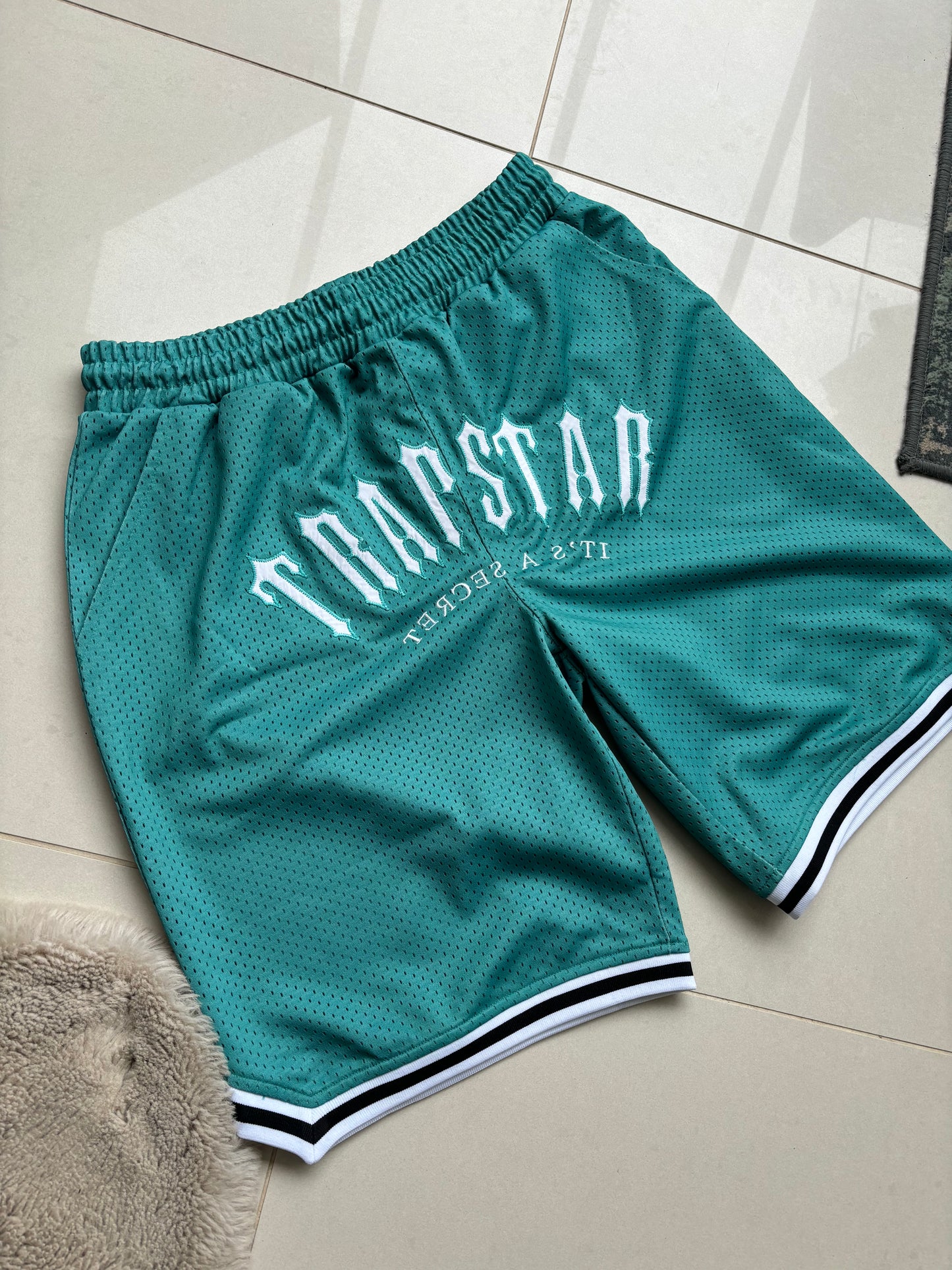 Trapstar Irongate Basketball Shorts Teal S