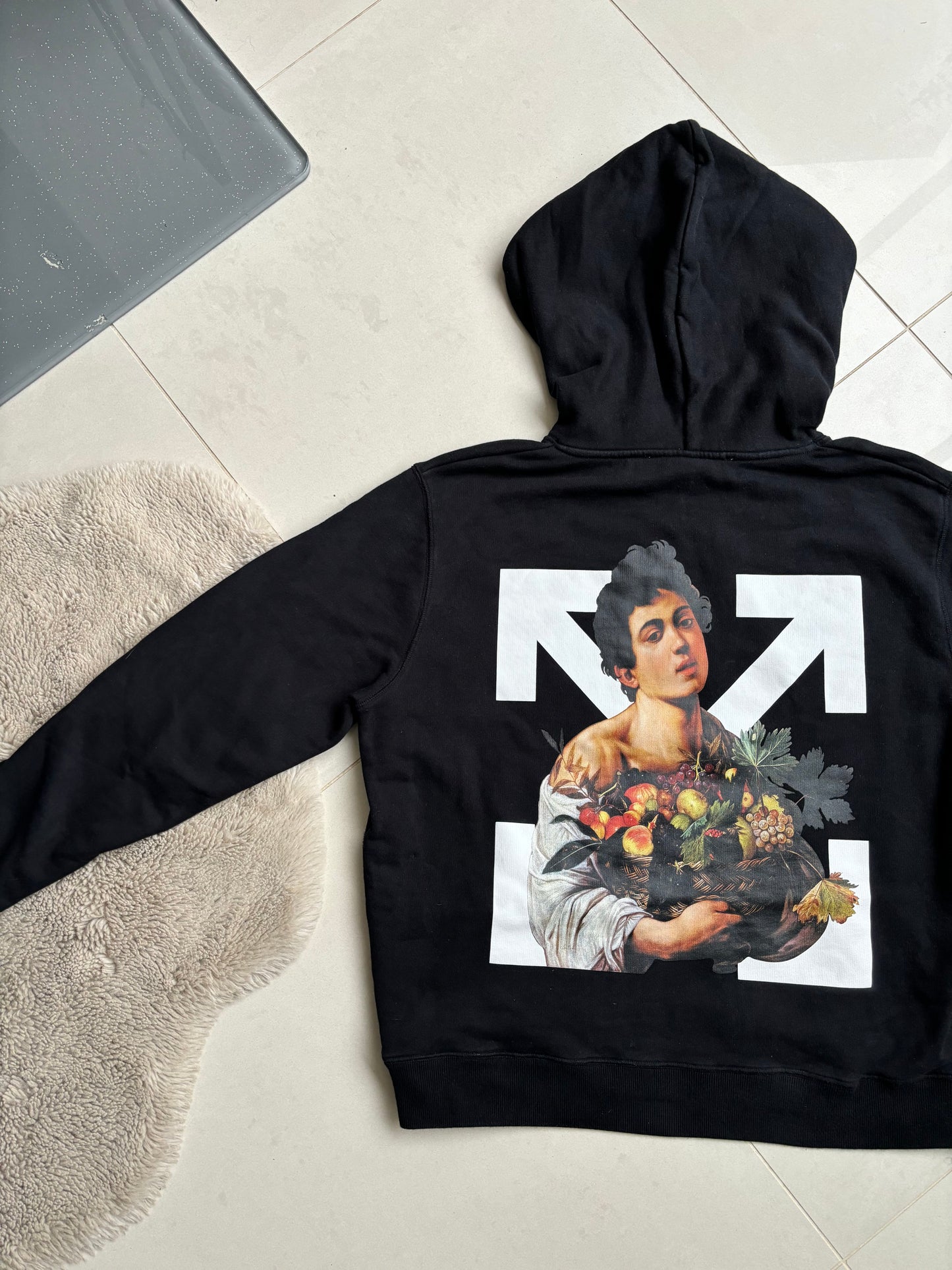 Off-White Caravaggio Boy Hoodie Black/white L