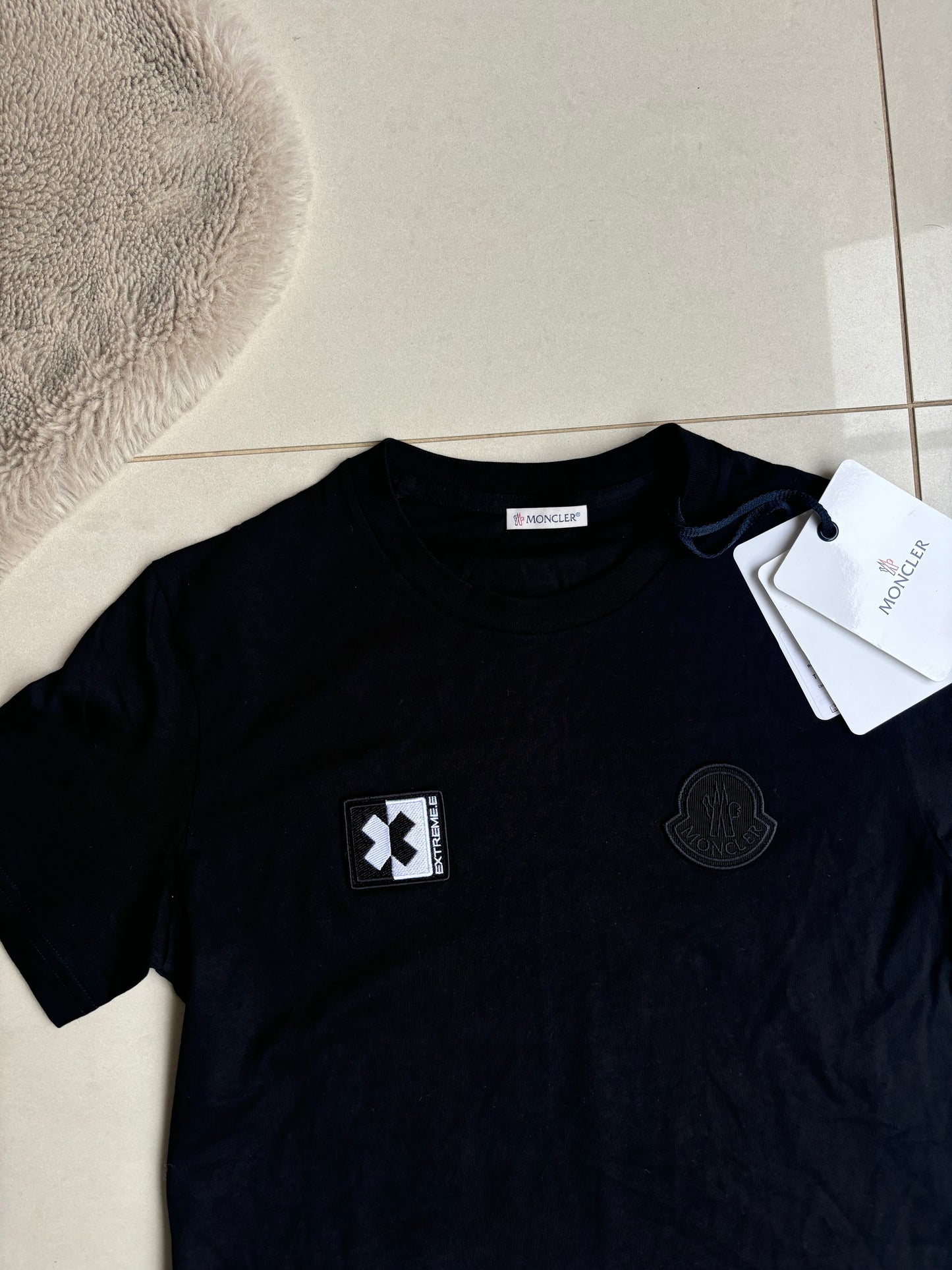 Moncler Extreme & Cord Logo T shirt Black S