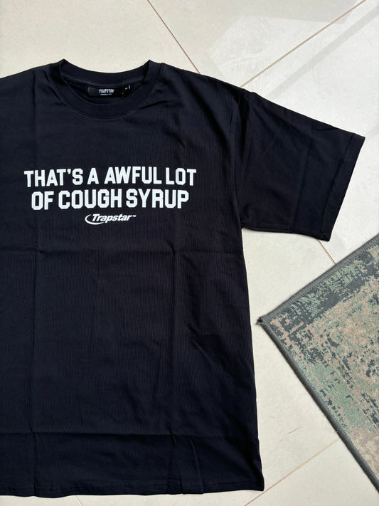 Trapstar x Awful Lot Of Cough Syrup Hyperdrive T Shirt Black M