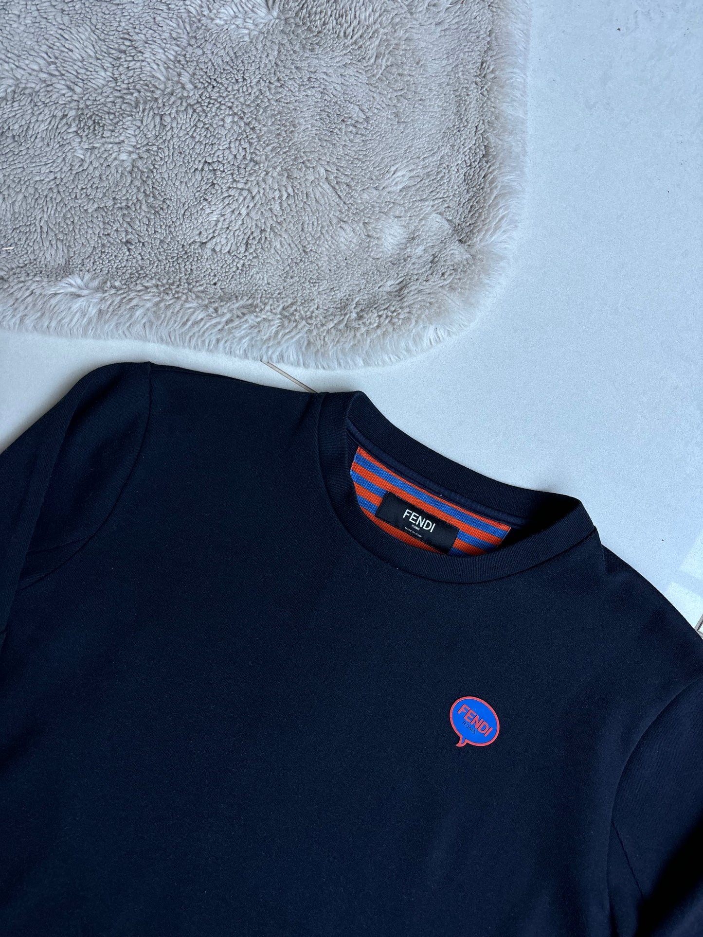 Fendi Roma Speech Bubble Sweatshirt Navy 50