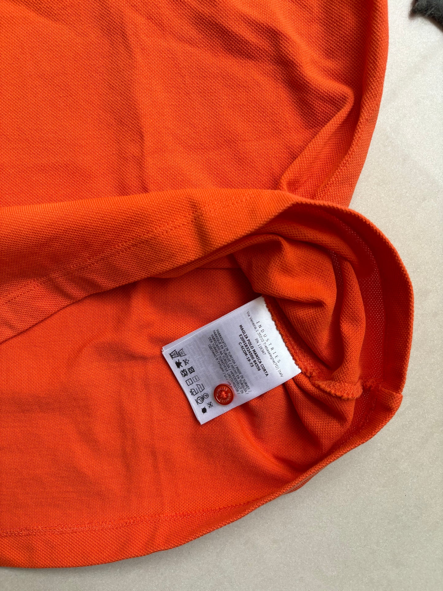 Moncler Target Box Polo Shirt Orange L