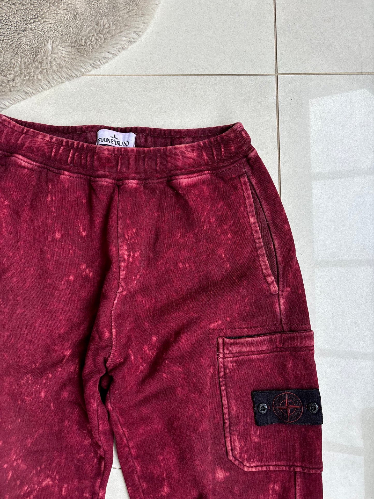 Stone Island OVD-Dye SS2021 Crimson Red Joggers S