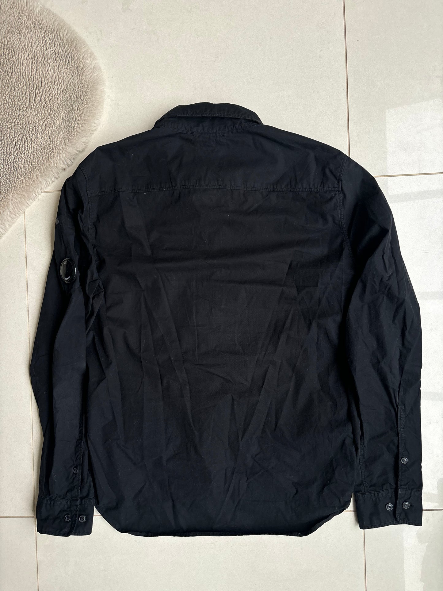 C.P Company Black Overshirt SS23 L