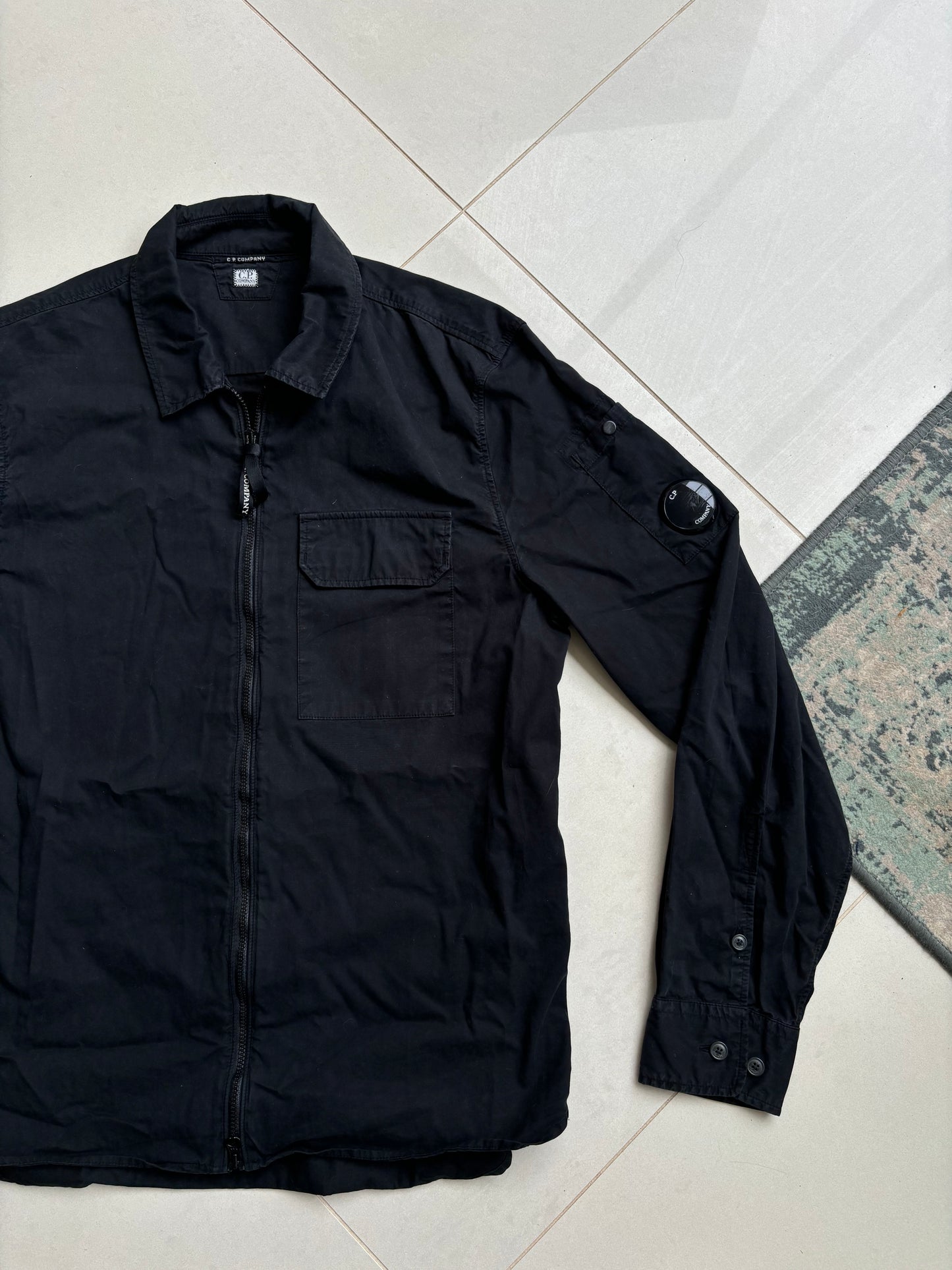 C.P Company Black Overshirt SS23 M