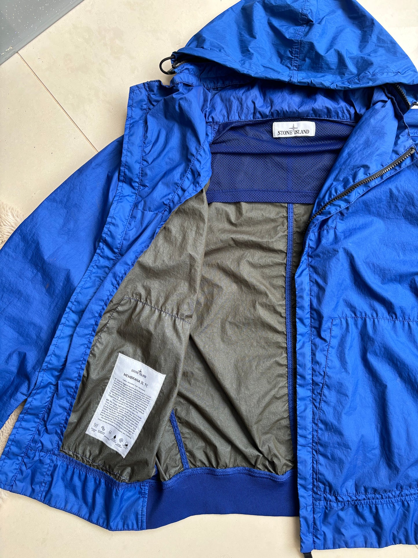 Stone Island Membrana 3L TC Jacket Royal Blue M